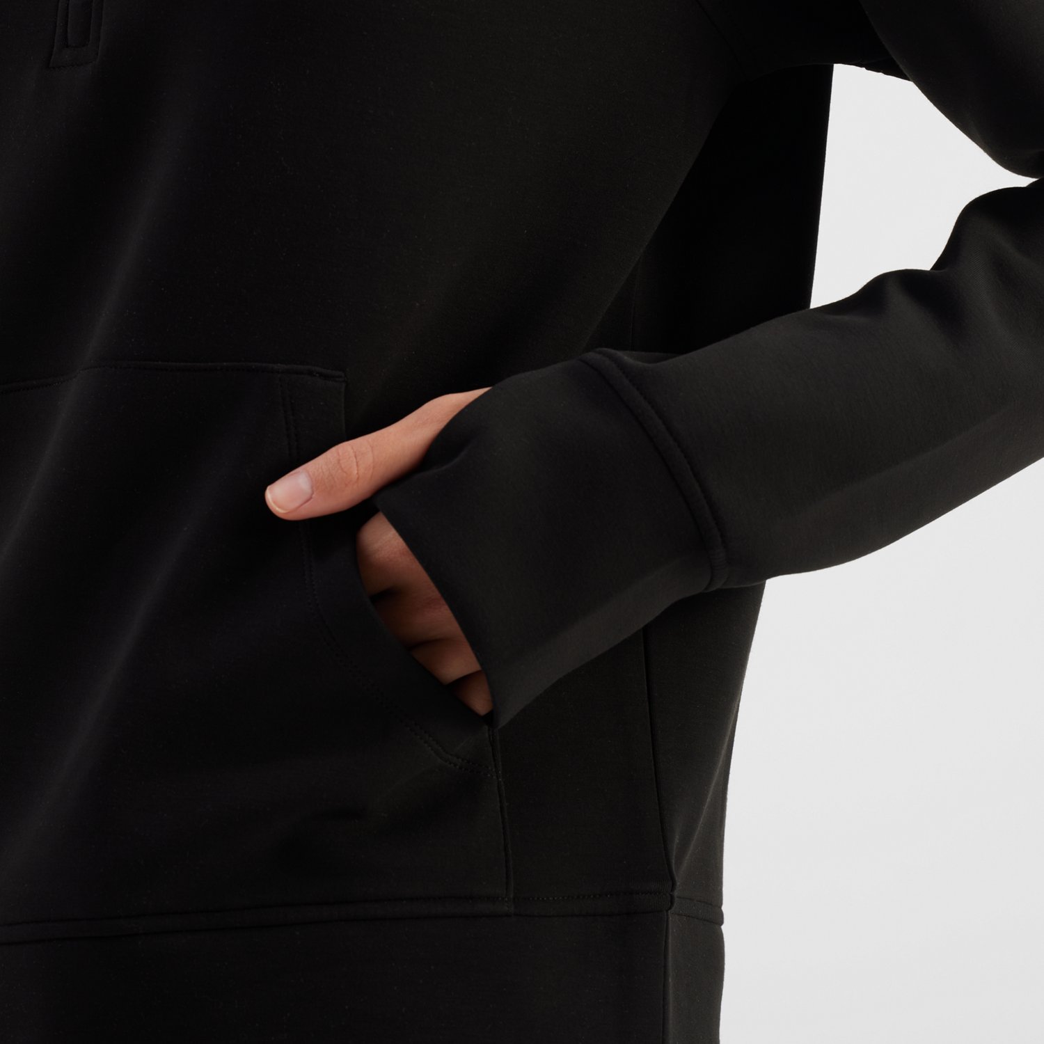 Freely Women's Katelyn Sandwashed Funnel Neck 1/4 Zip Pullover - view number 4