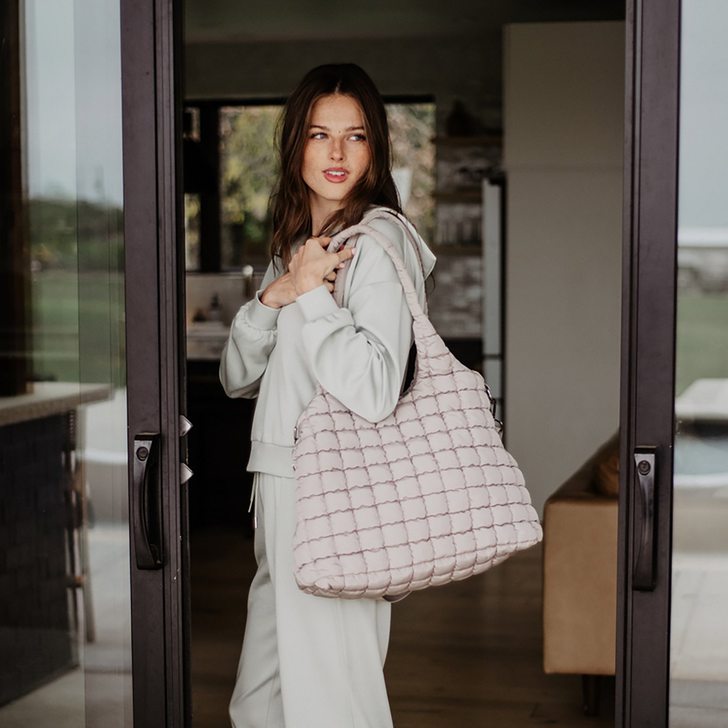 Katydid Quilted Tote Bag - view number 3