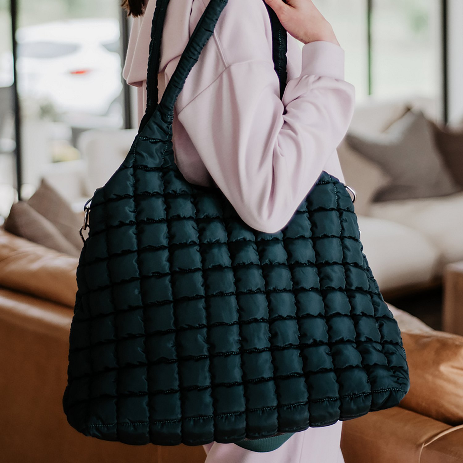 Katydid Quilted Tote Bag - view number 3