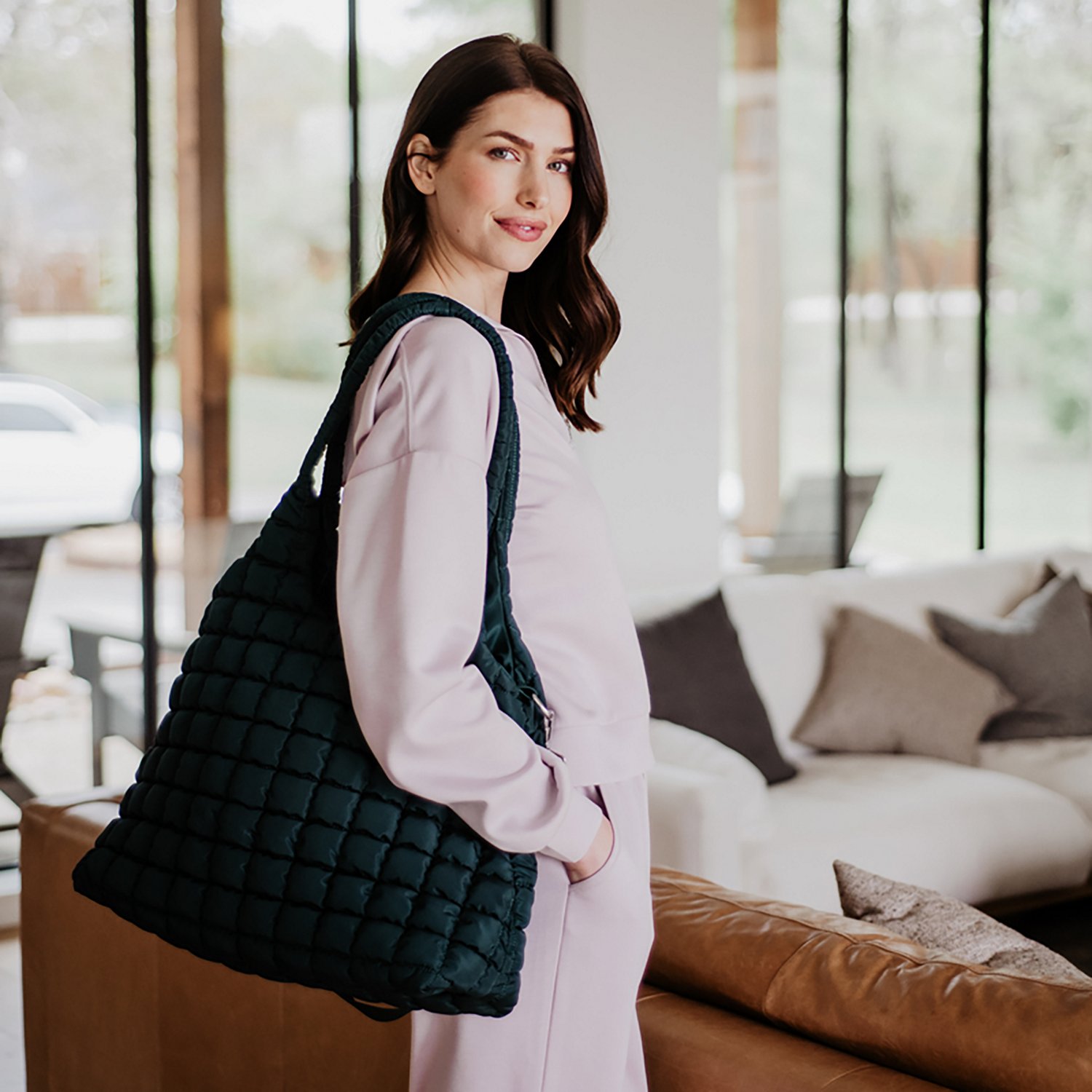 Katydid Quilted Tote Bag - view number 4