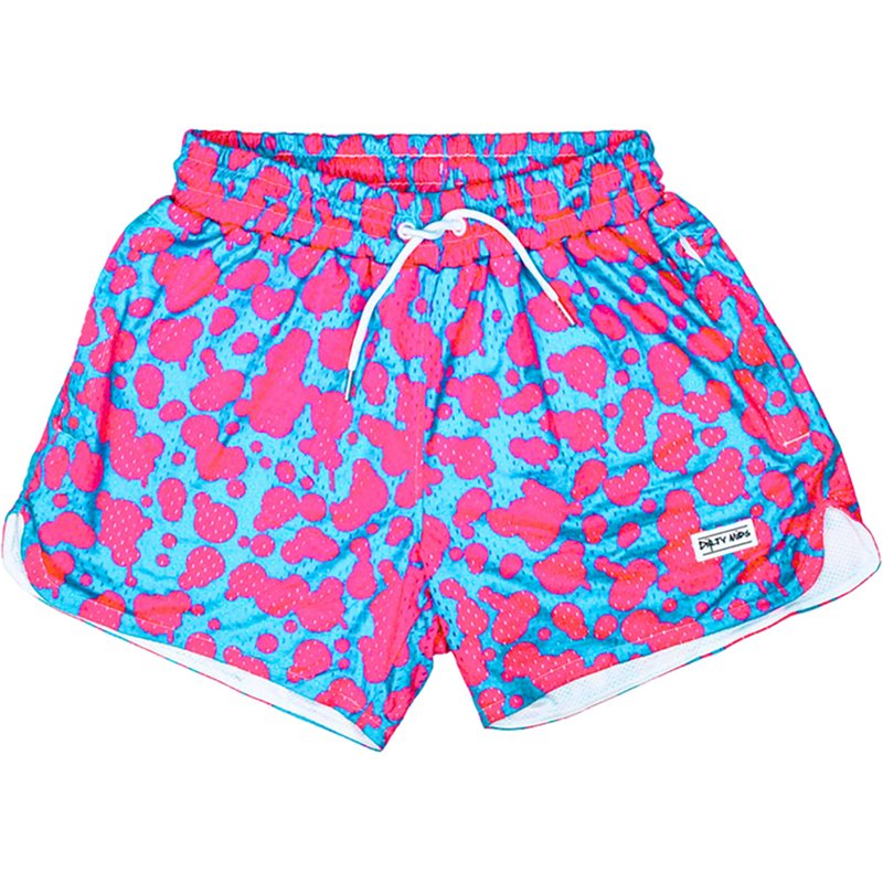 Dirty Mids Men's 5” MVRK Mesh Shorts, Medium, Blue/Pink