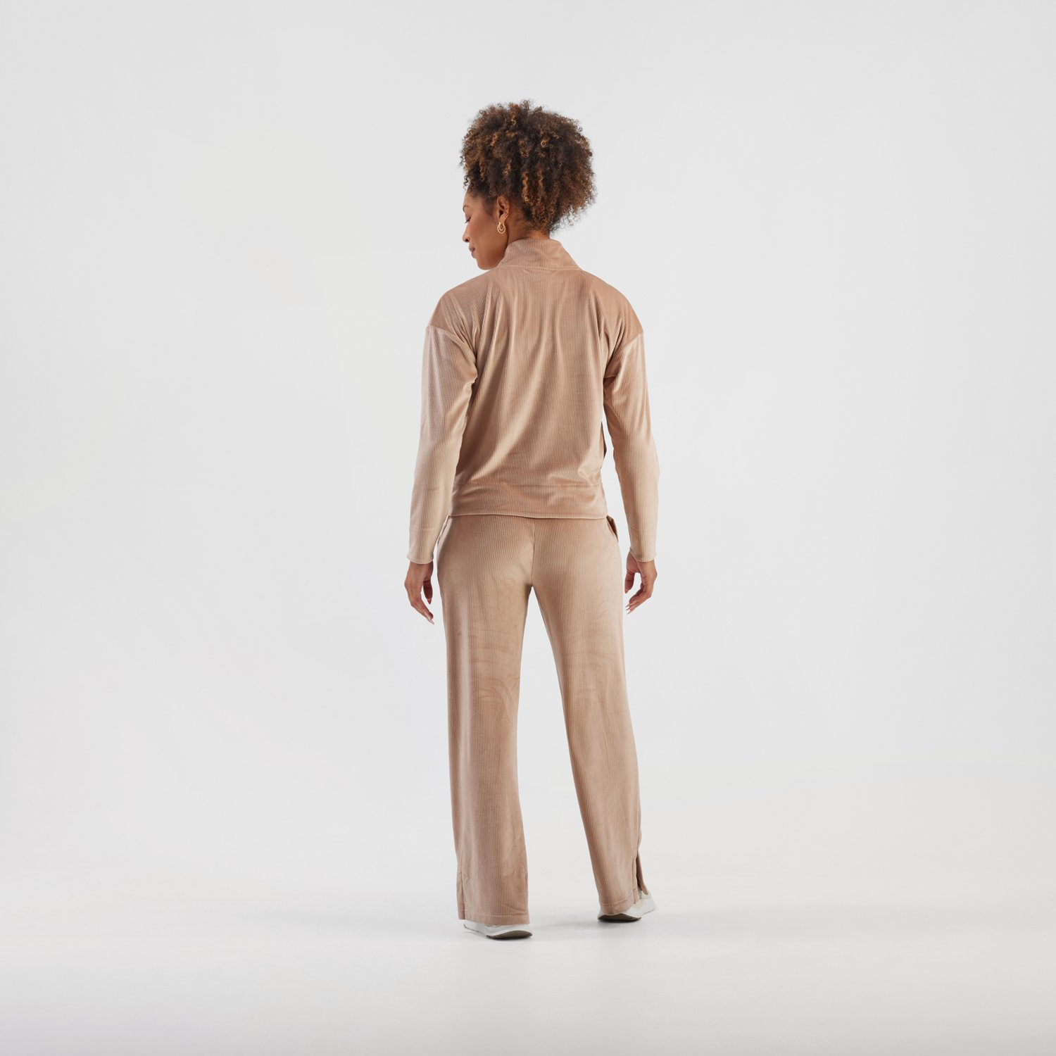 Freely Women's Terry Velour 1/4 Zip Pullover - view number 3