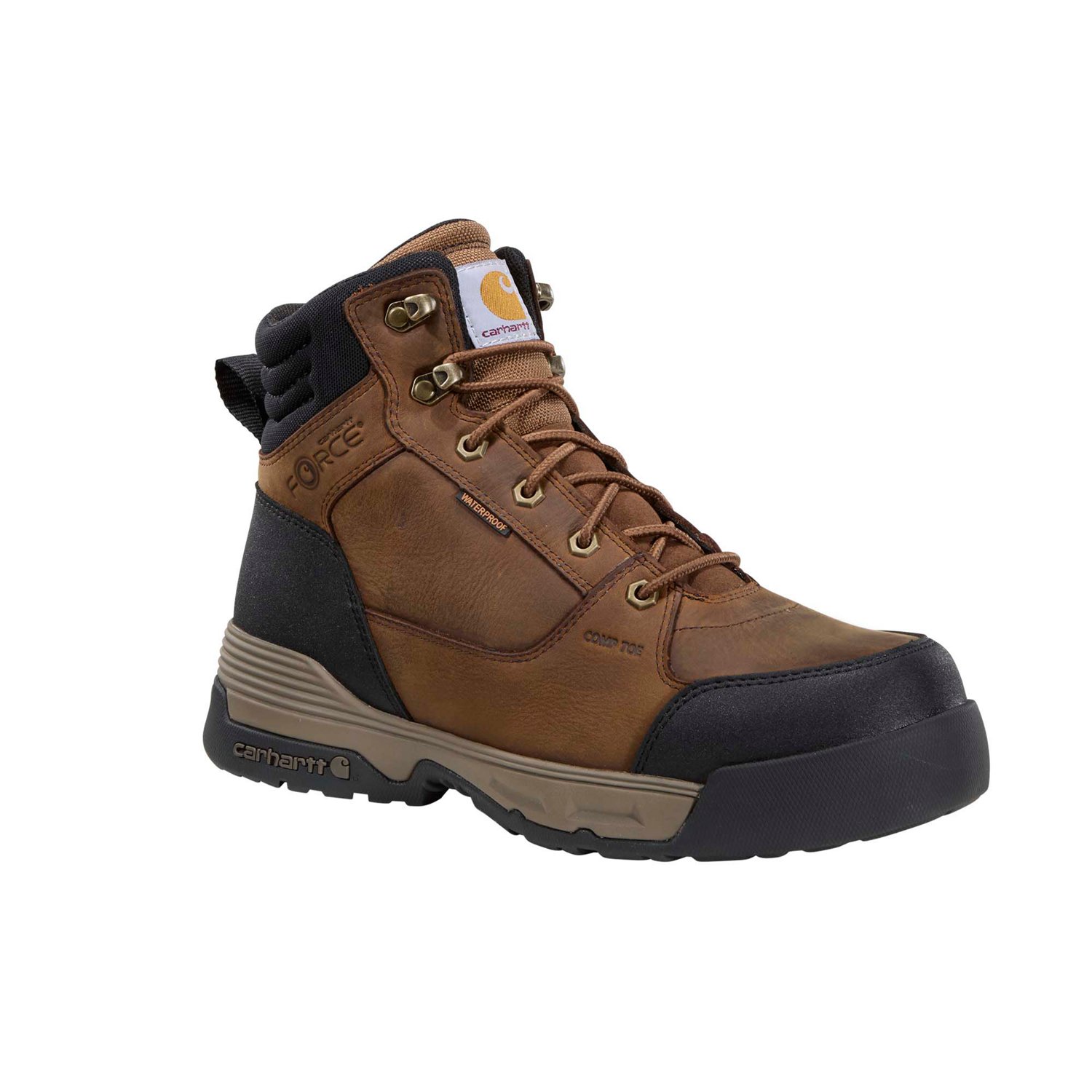 Carhartt Men's Force HD Waterproof Composite Toe Work Boots - view number 3