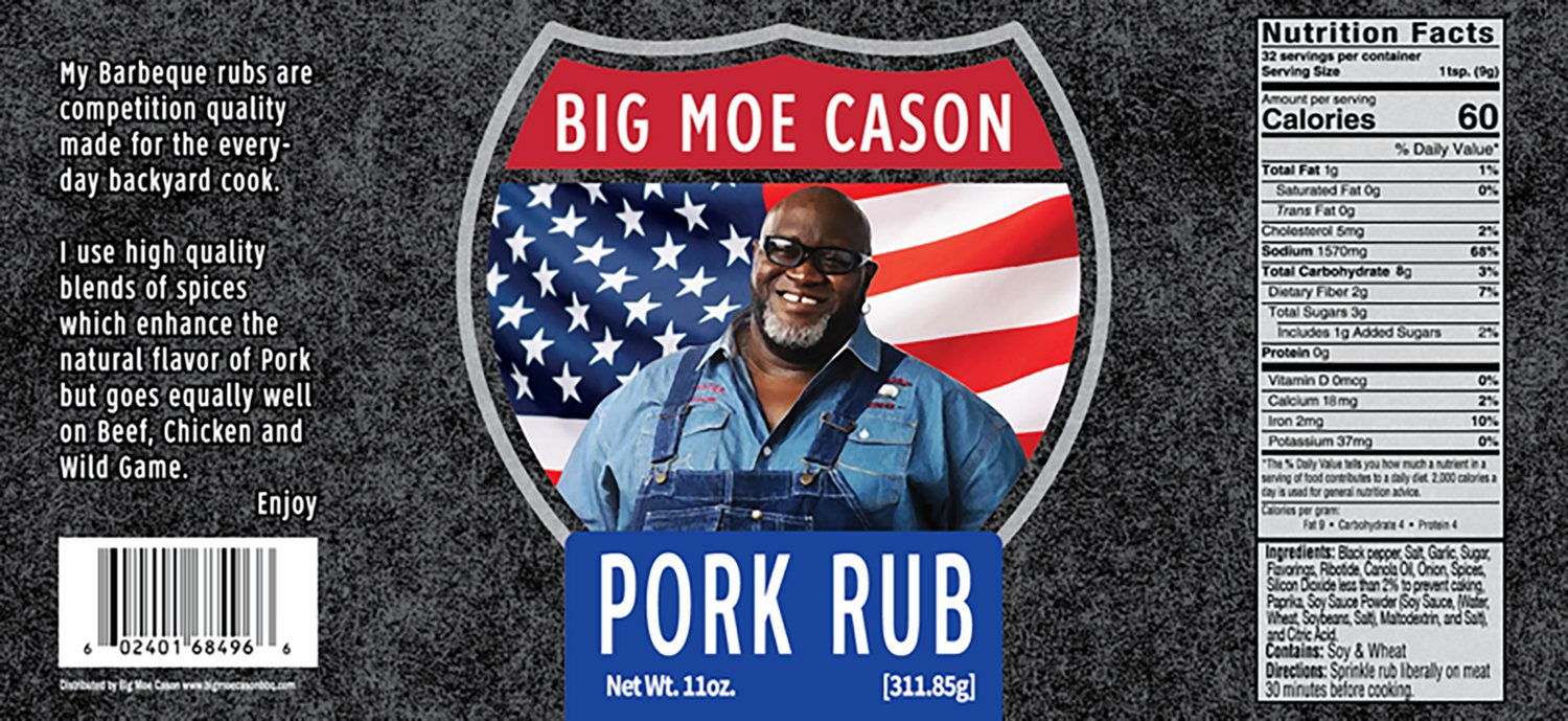 Big Moe Cason 13 oz Pork Rub                                                                                                     - view number 2