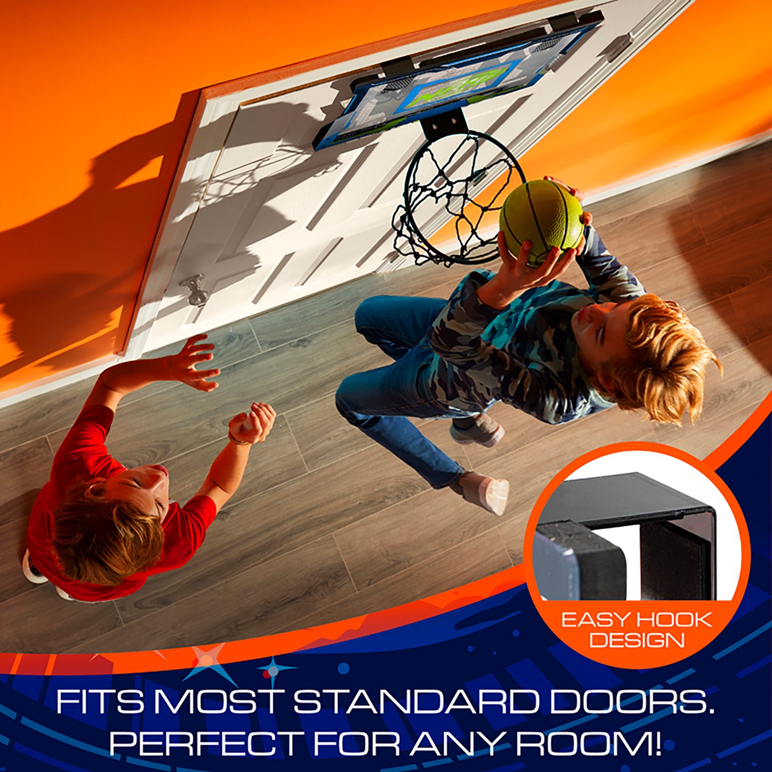 NERF LED Over-the-Door Mini Basketball Hoop                                                                                      - view number 7