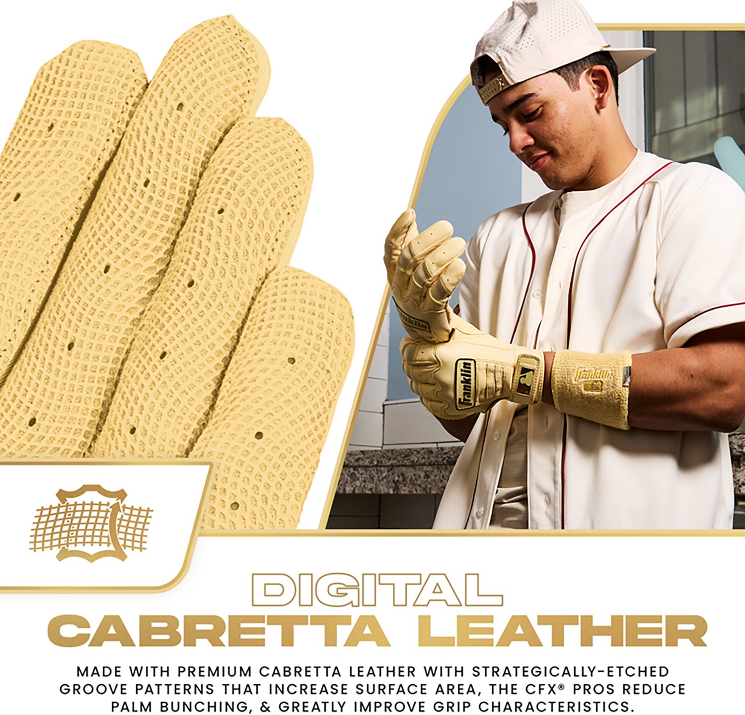 Franklin Adults' MLB CFX Pro Batting Gloves                                                                                      - view number 2