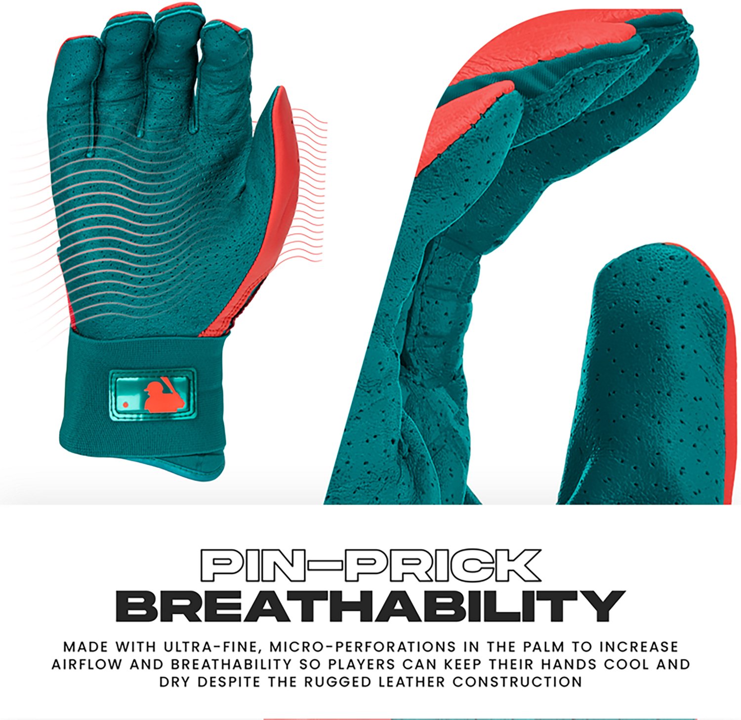 Franklin Adult MLB Infinite Series Power Strap Batting Gloves                                                                    - view number 4