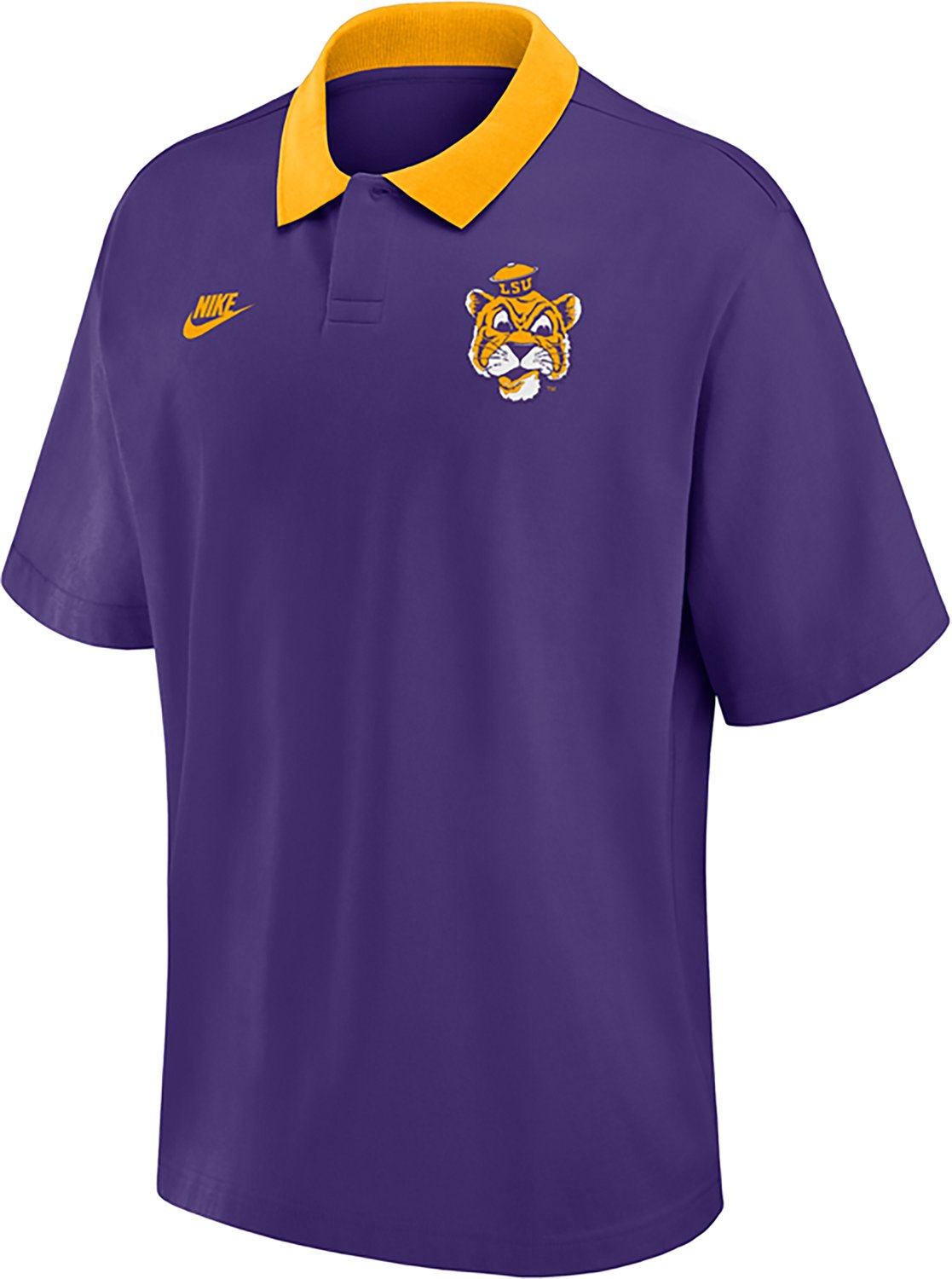 Nike Men's LSU Legacy Jersey Polo Shirt - view number 2