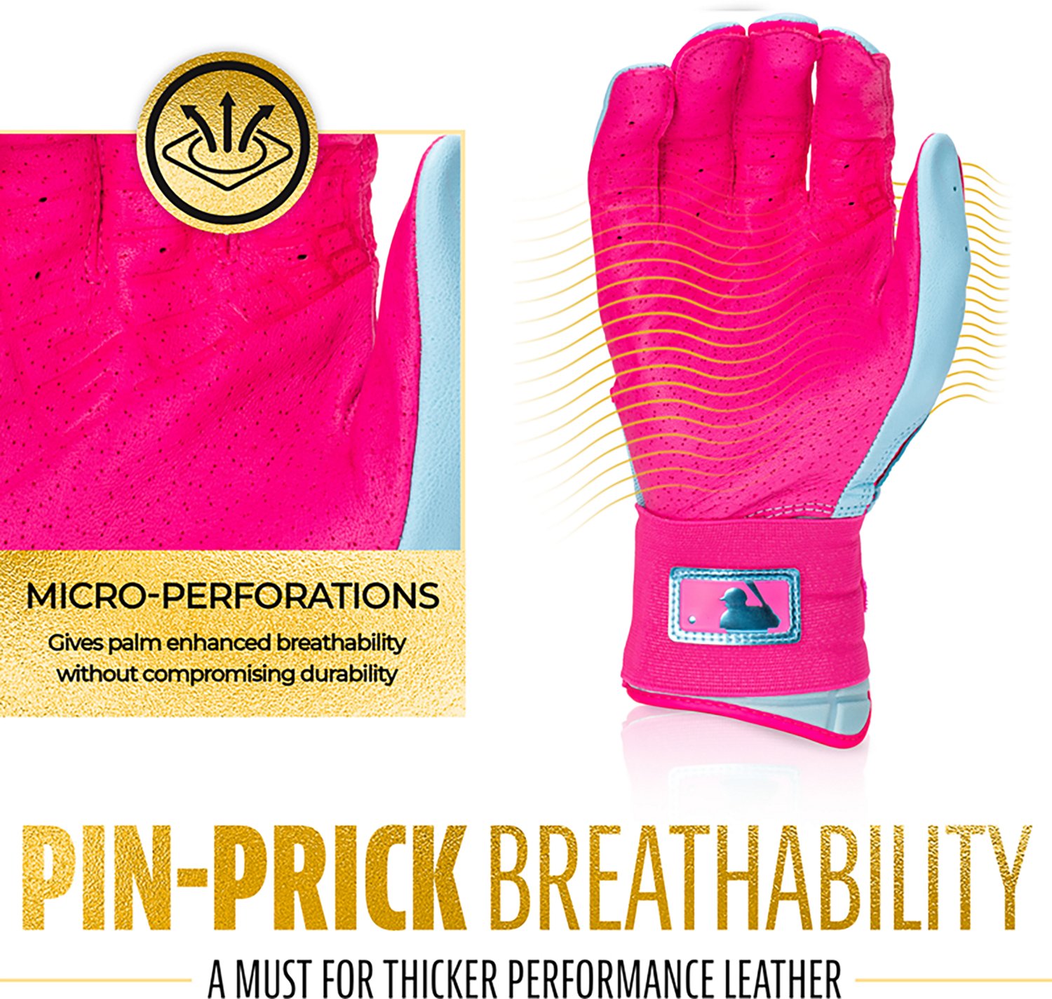 Franklin Sports Youth MLB Infinite Powerstrap Batting Gloves                                                                     - view number 2