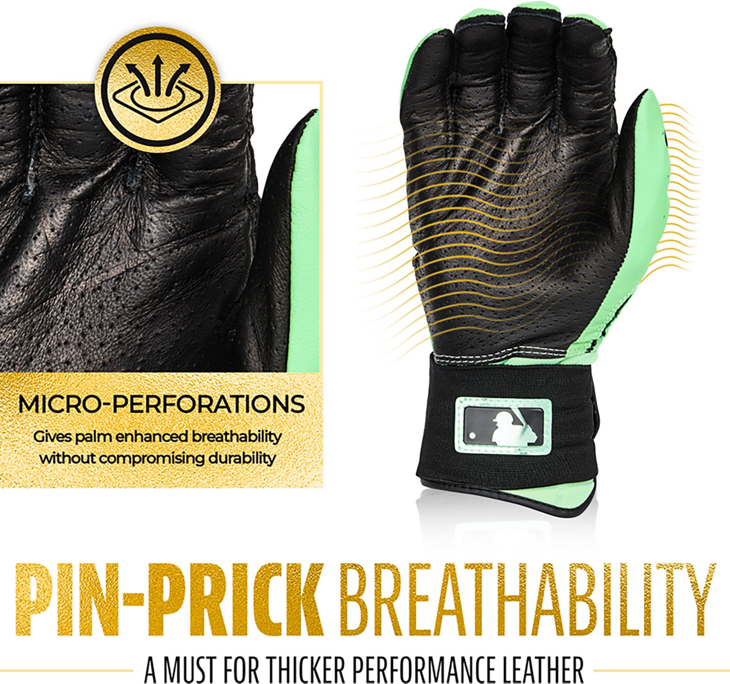 Franklin Sports Youth MLB Infinite Powerstrap Batting Gloves                                                                     - view number 2