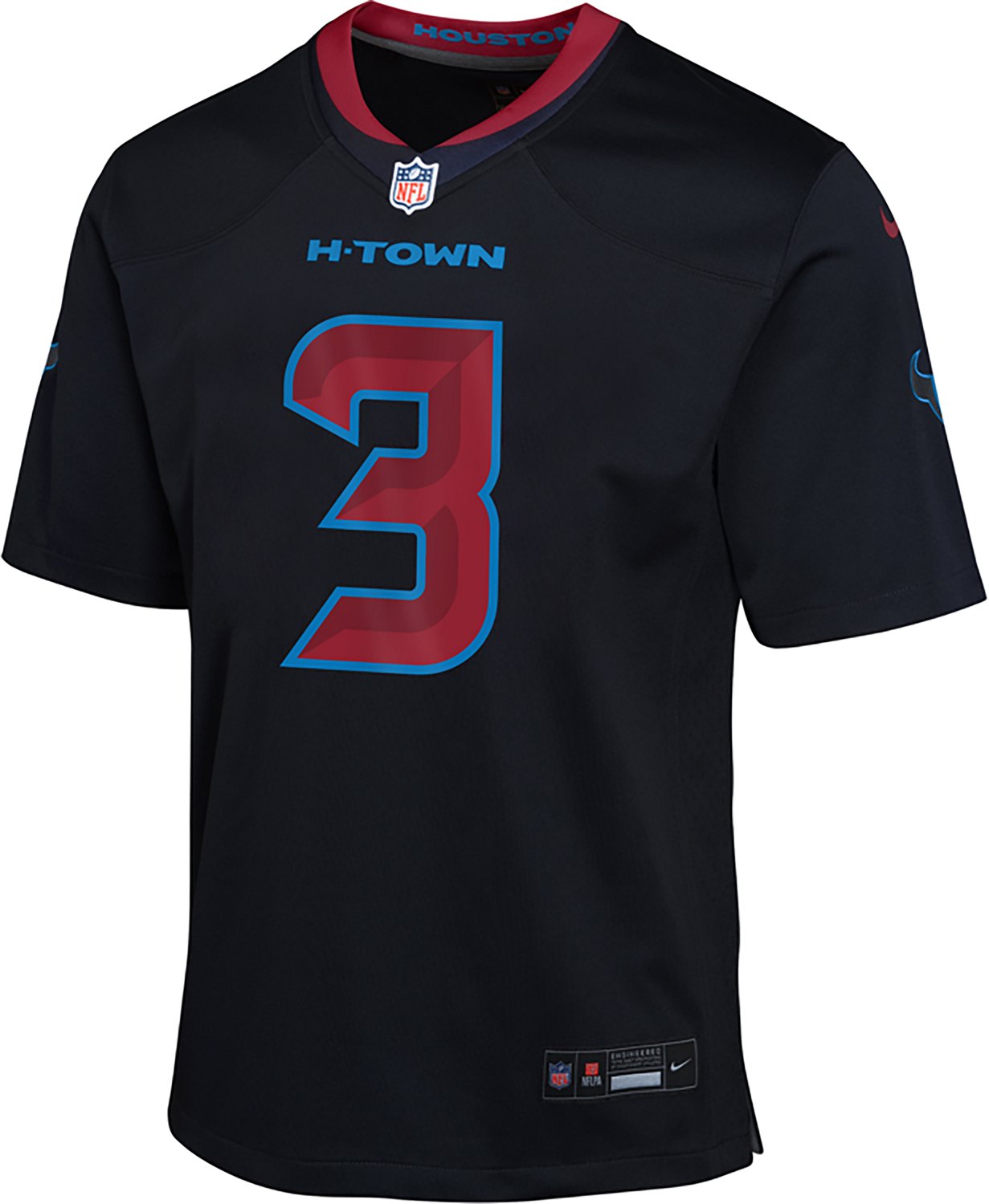 Nike Kids' Houston Texans Tank Dell Color Rush Alternate Game Jersey                                                             - view number 2