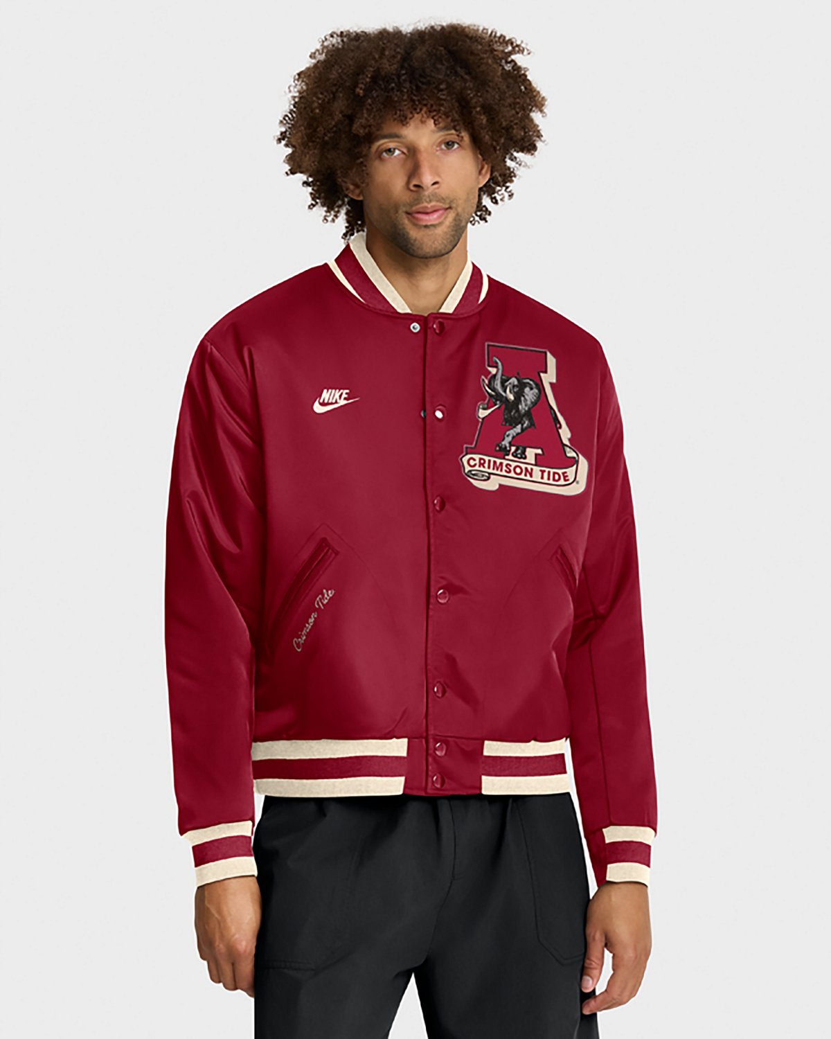 Nike Men's University of Alabama Vault Logo Legacy Bomber Jacket - view number 2