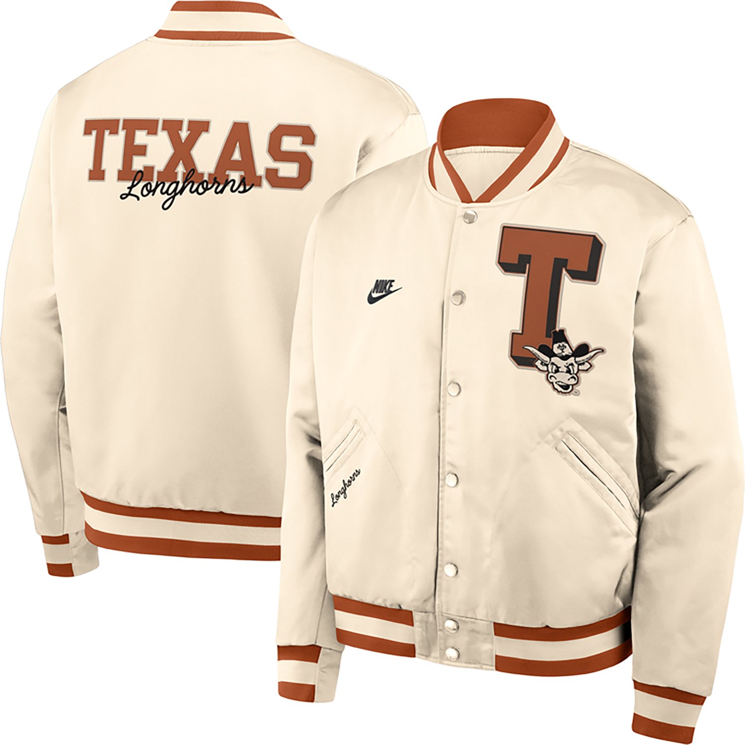 Nike Men's University of Texas Vault Logo Legacy Bomber Jacket - view number 4