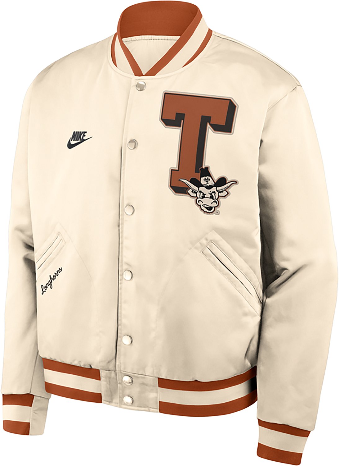 Nike Men's University of Texas Vault Logo Legacy Bomber Jacket - view number 5
