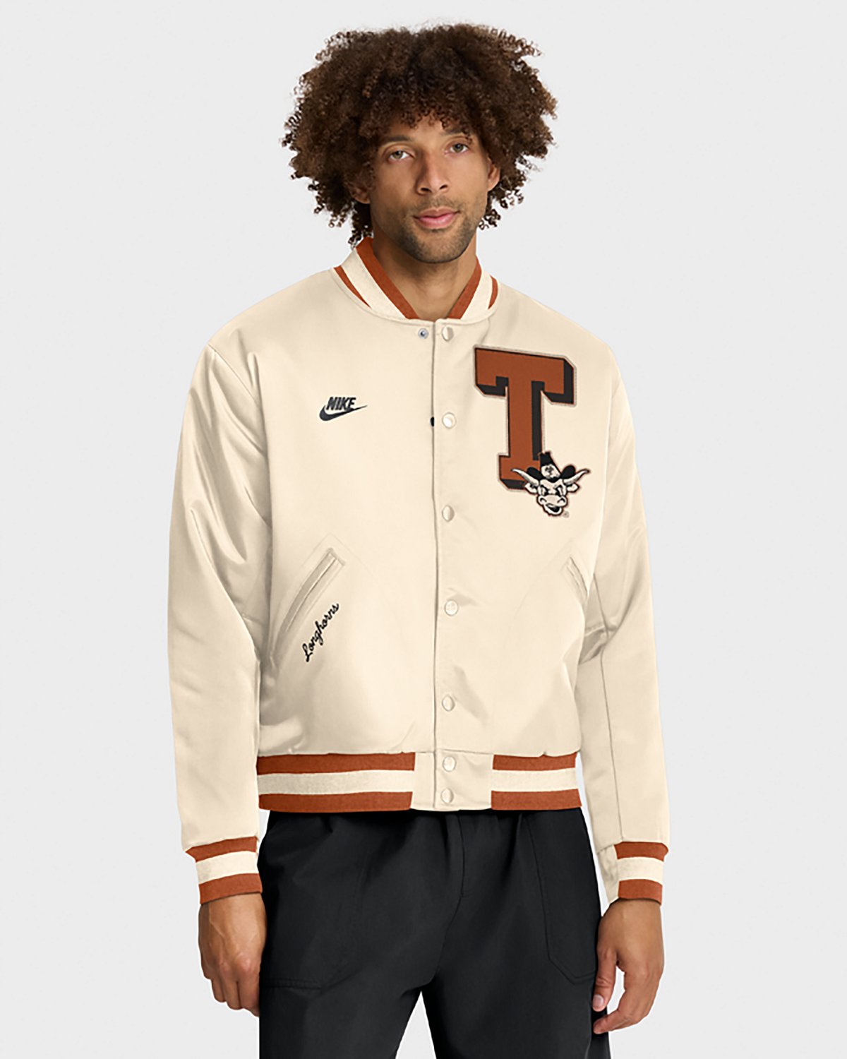 Nike Men's University of Texas Vault Logo Legacy Bomber Jacket - view number 2