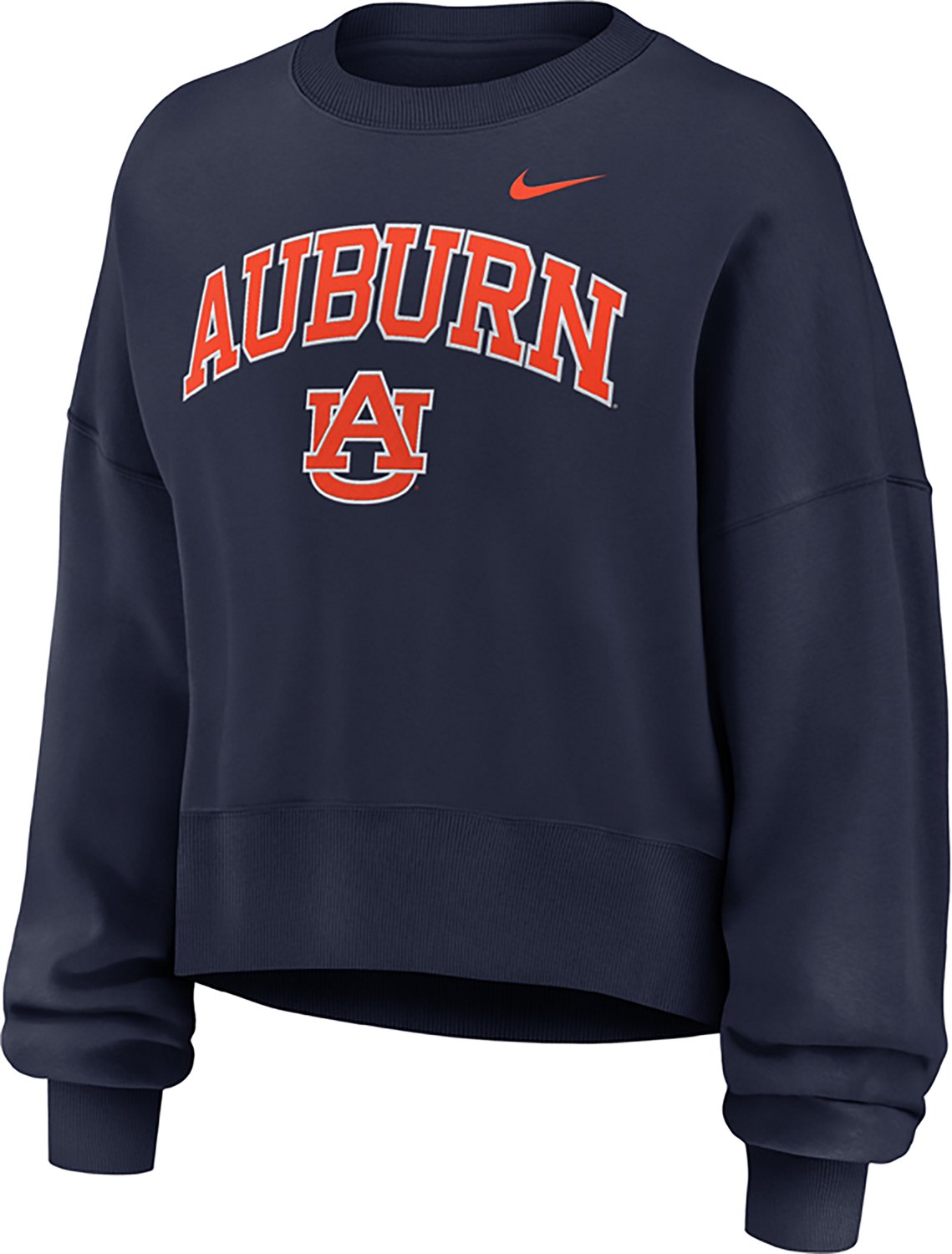 Nike Women's Auburn University Tigers Phoenix Arch Oversized Crew - view number 2