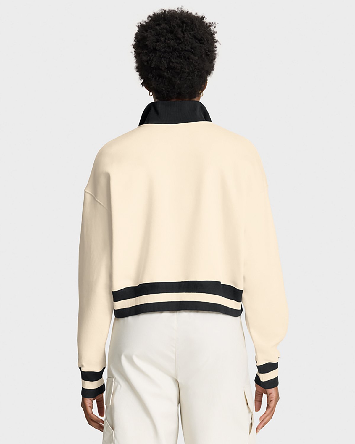 Nike Women's Georgia Bulldogs Legacy Fleece Crop 1/4 Zip Jacket - view number 3