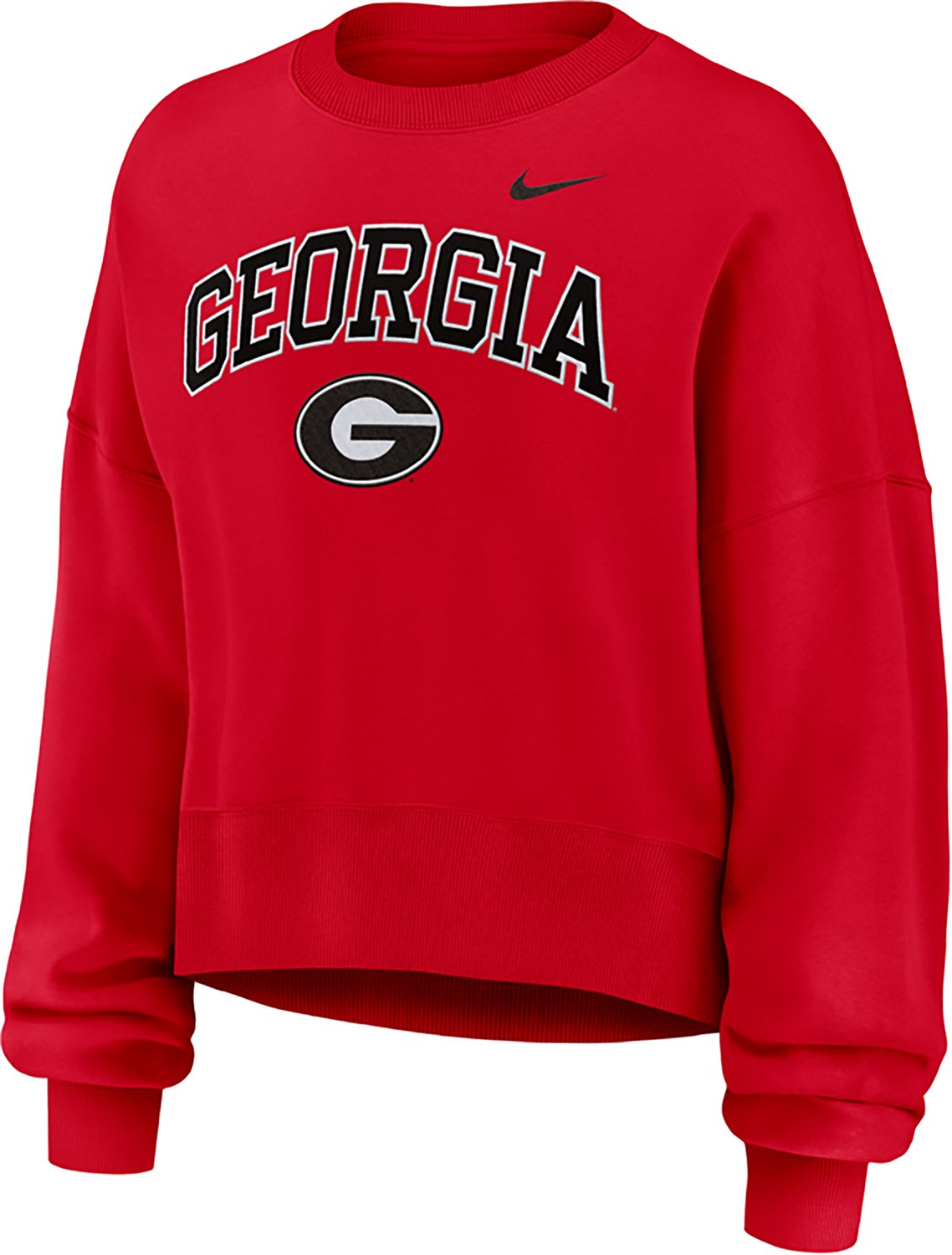 Nike Women's University of Georgia Bulldogs Phoenix Arch Oversized Crew - view number 5