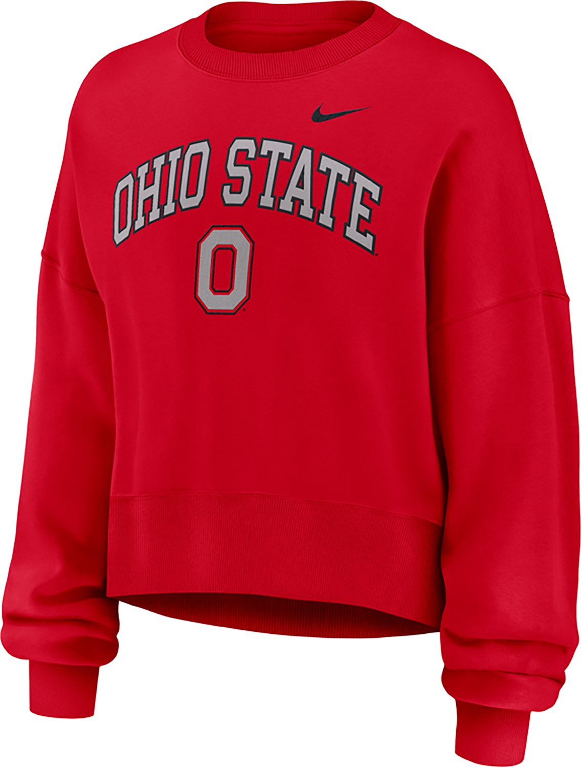Nike Women's Ohio State University Buckeyes Phoenix Arch Oversized Crew - view number 2