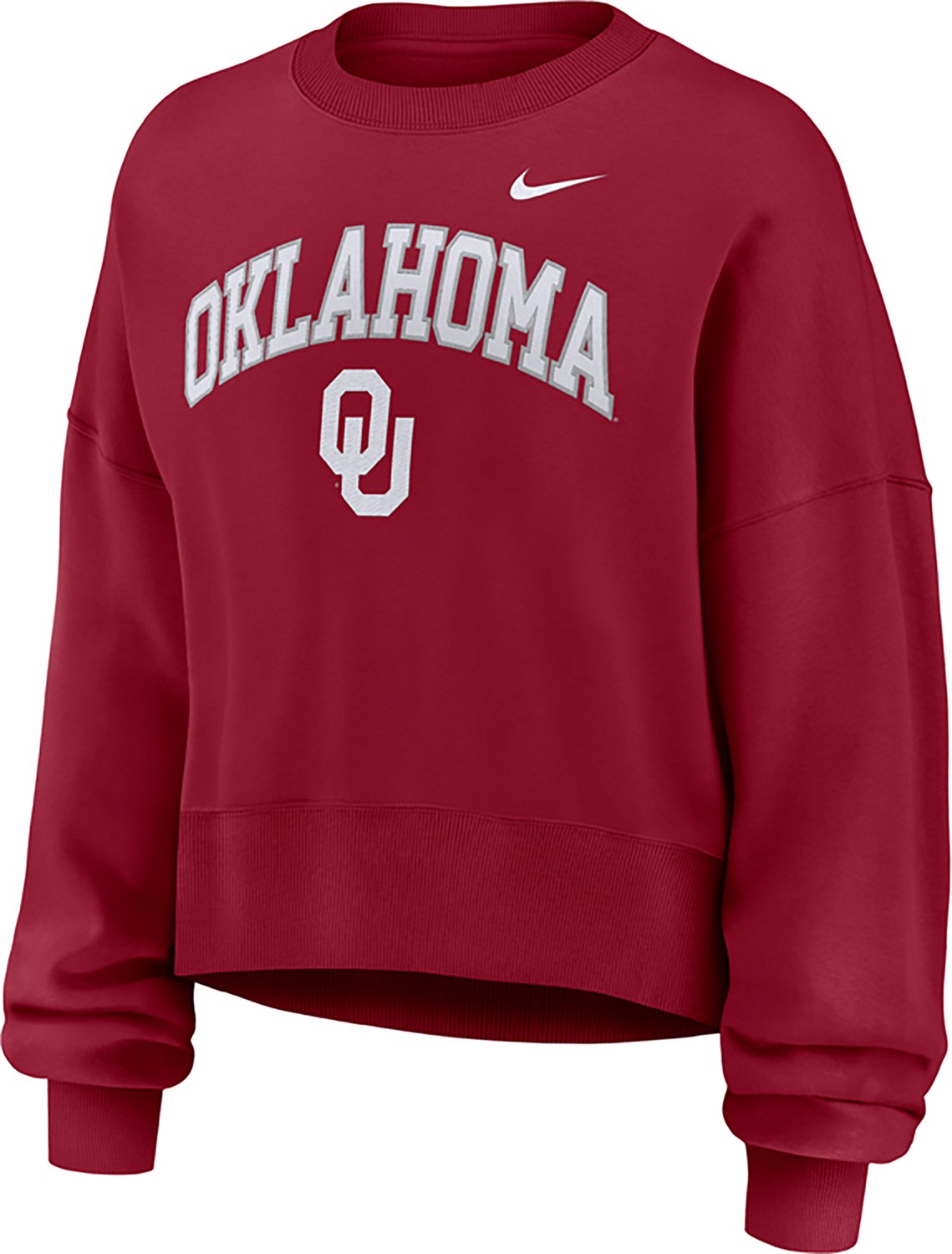 Nike Women's University of Oklahoma Sooners Phoenix Arch Oversized Crew. - view number 2