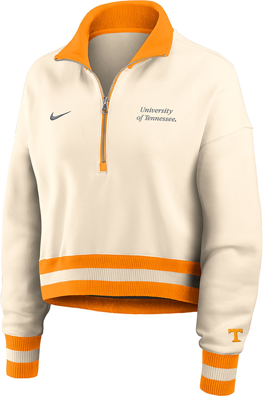 Nike Women's Tennessee Volunteers Legacy Fleece Crop 1/4 Zip Jacket - view number 2