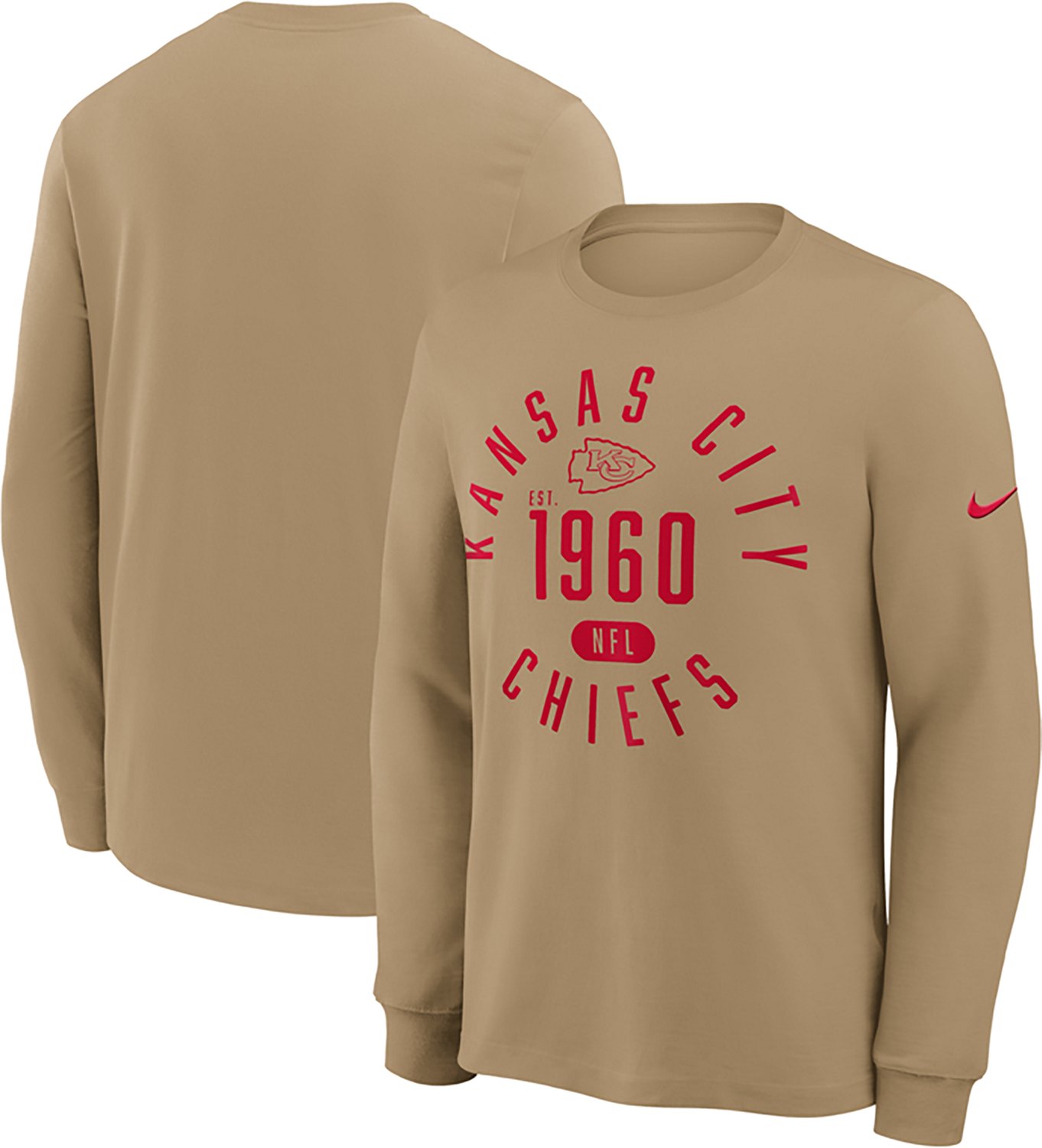Nike Men's Chiefs Rewind Slub Long Sleeve T-shirt