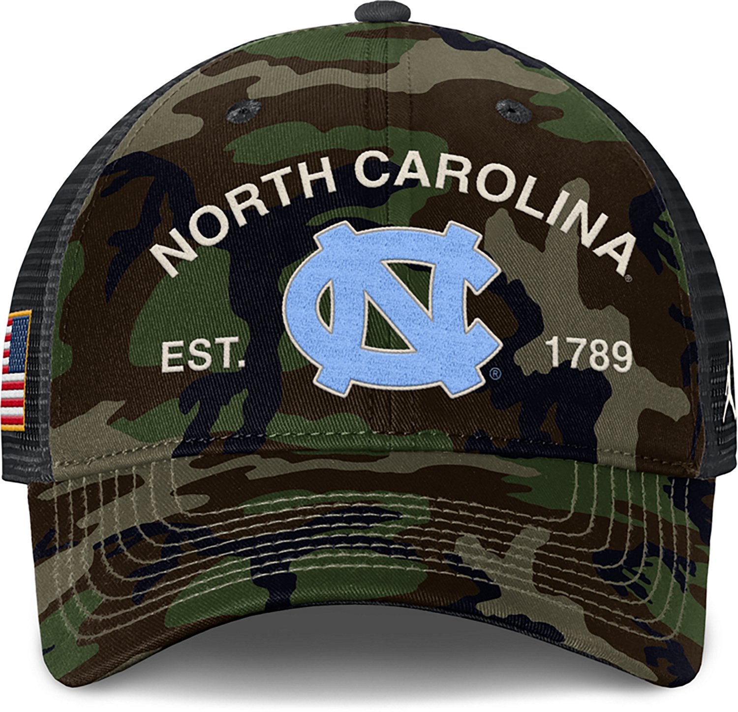 Jordan Men's UNC Military Appreciation Rise Structured Trucker Cap - view number 2