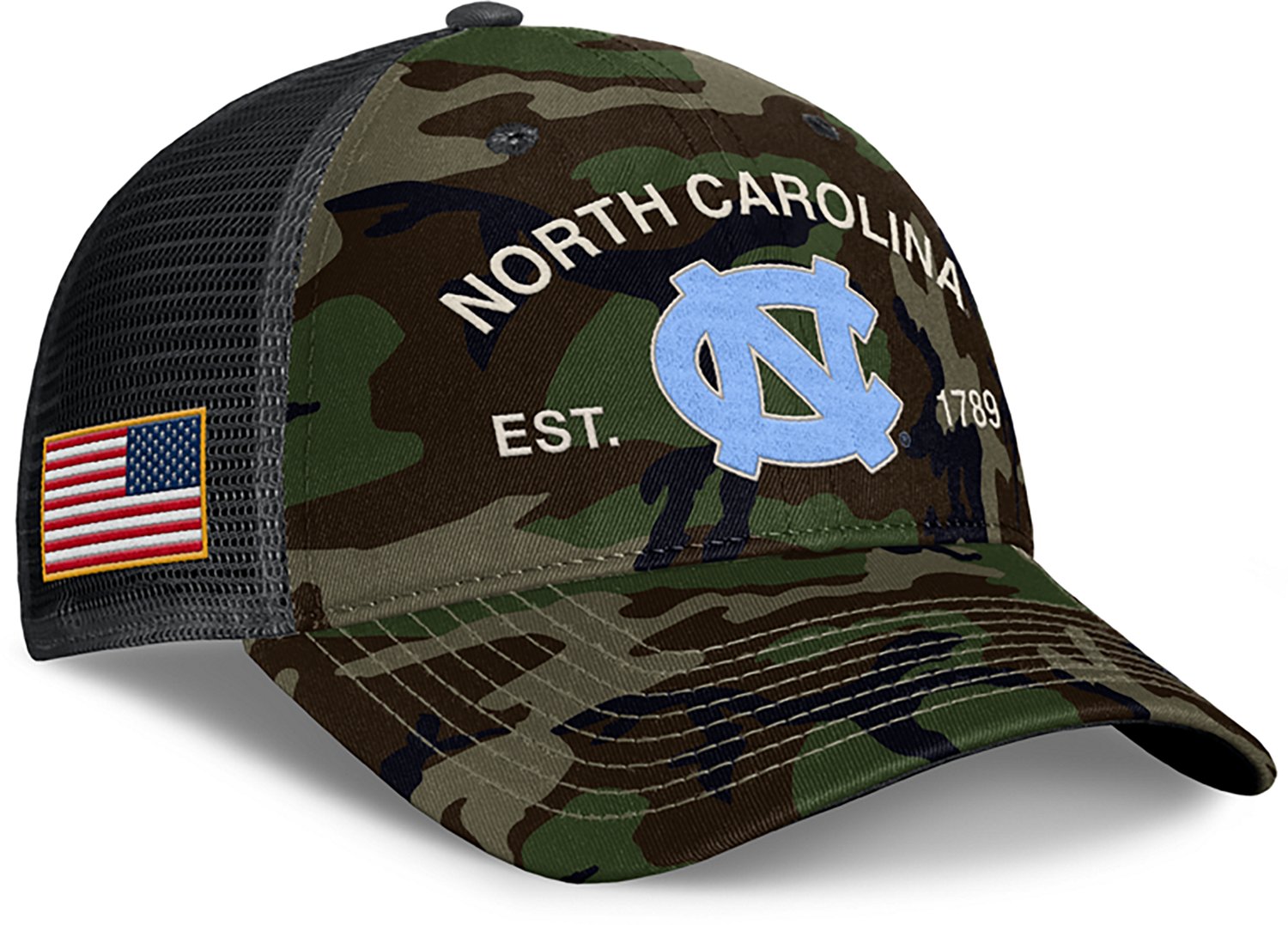 Jordan Men's UNC Military Appreciation Rise Structured Trucker Cap - view number 3