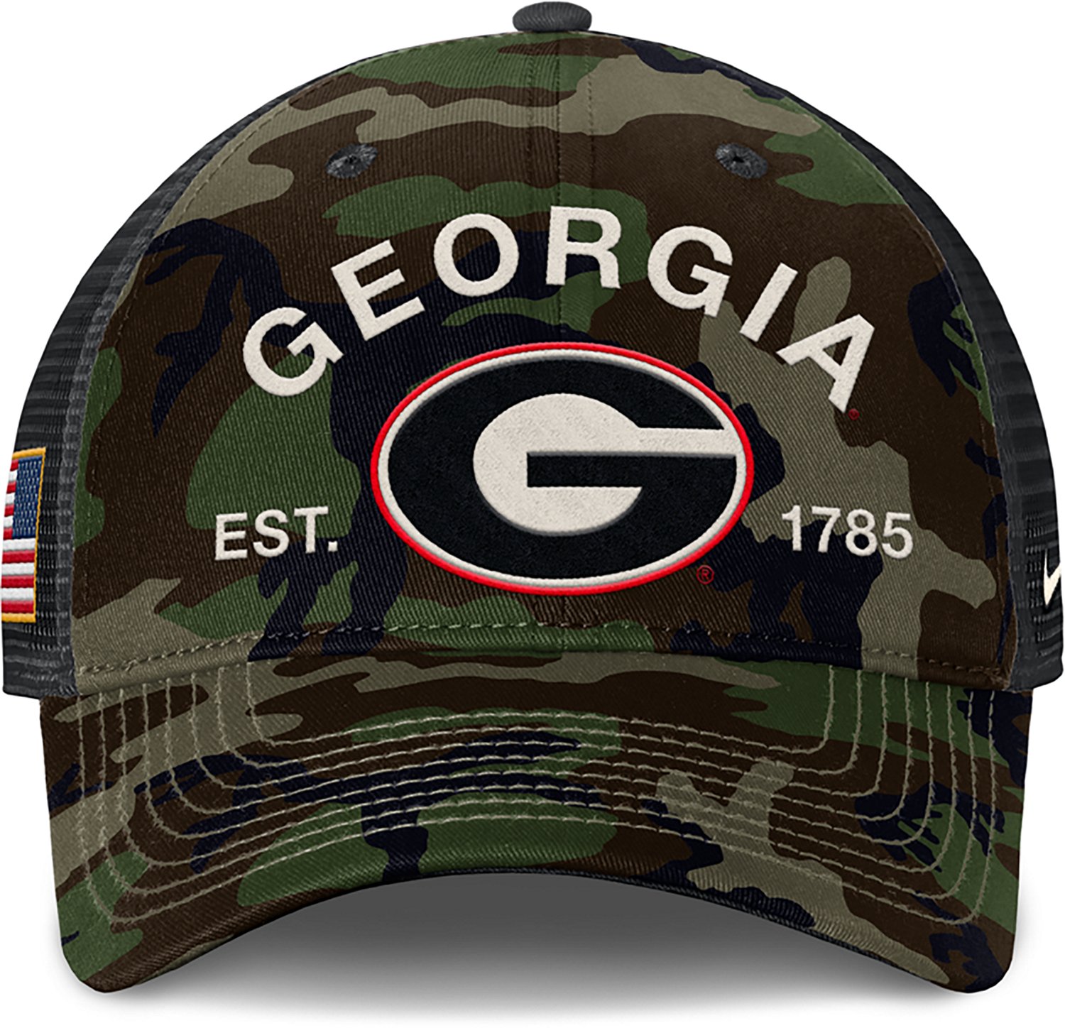 Nike Men's Georgia Military Appreciation Rise Structured Trucker Cap - view number 2