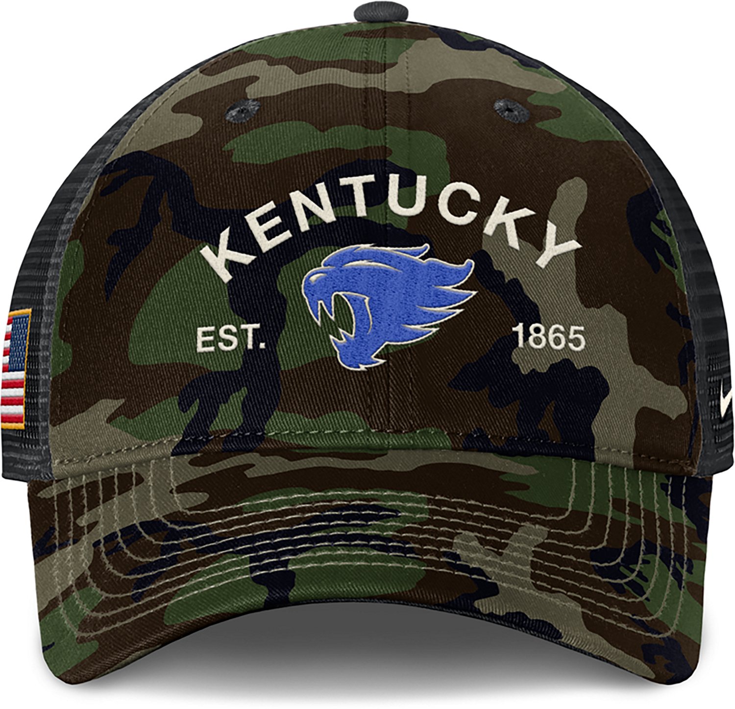 Nike Men's Kentucky Military Appreciation Rise Structured Trucker Cap - view number 2