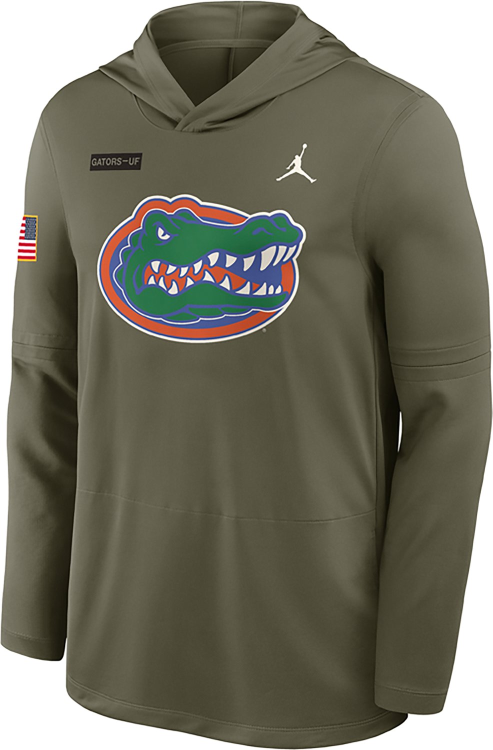 Jordan Men's Florida Military Appreciation Dri-FIT Lightweight Hoodie Top - view number 2