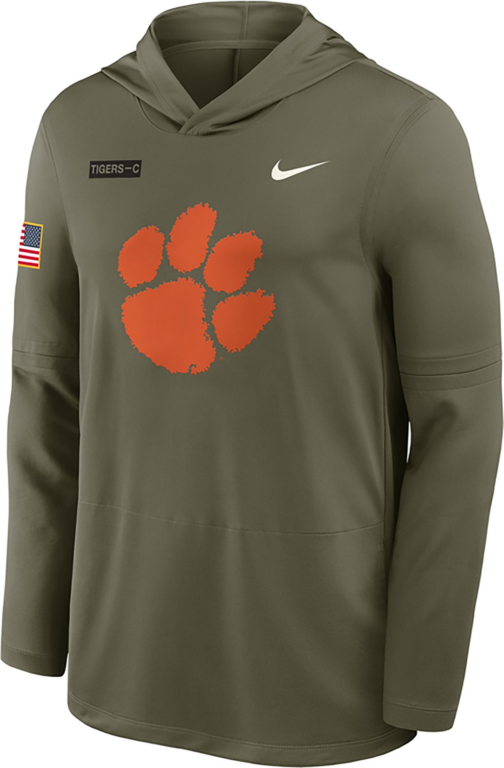 Nike Men's Clemson Military Appreciation Dri-FIT Lightweight Hoodie Top