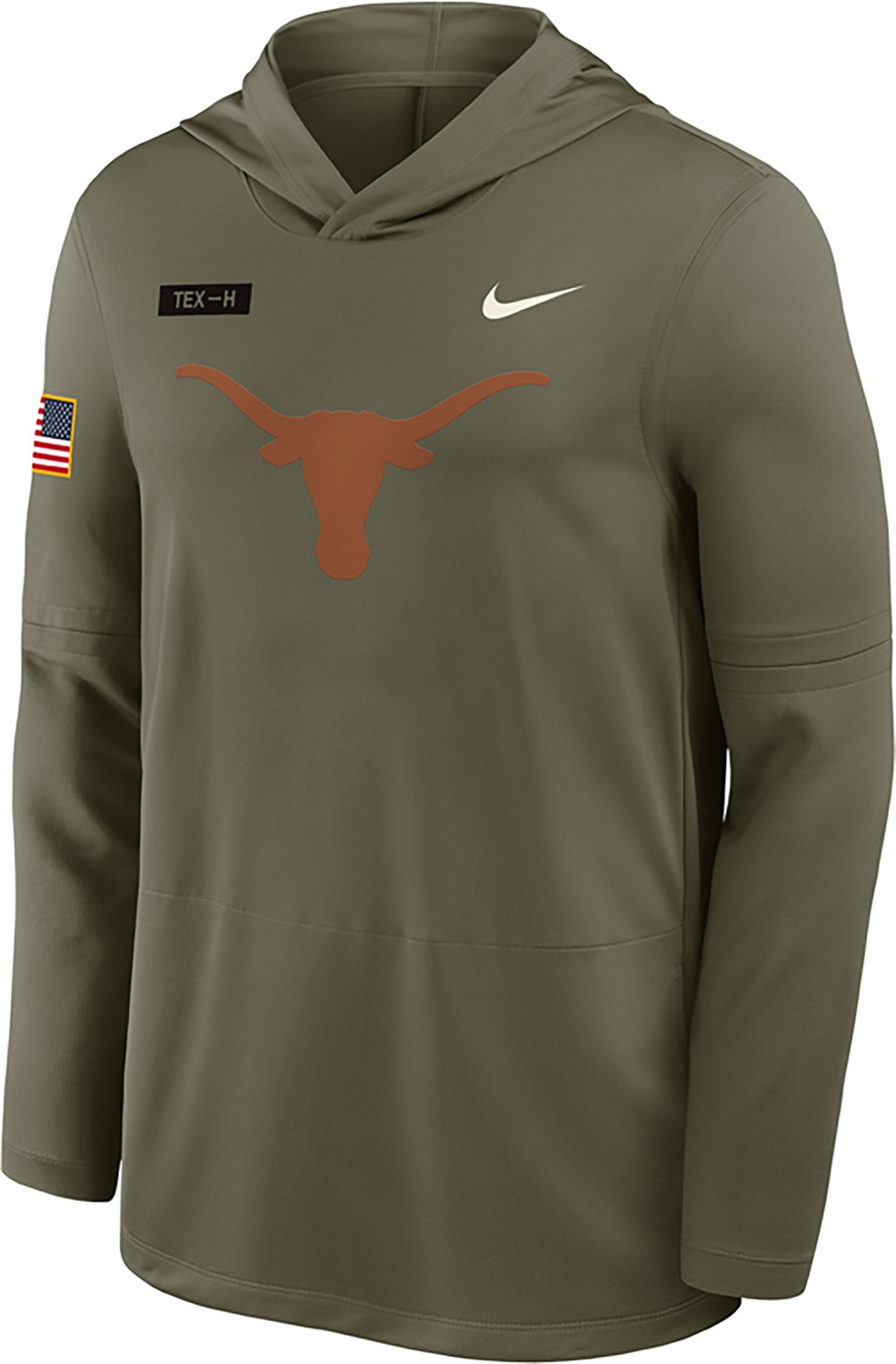 Nike Men's Texas Military Appreciation Dri-FIT Lightweight Hoodie Top - view number 2