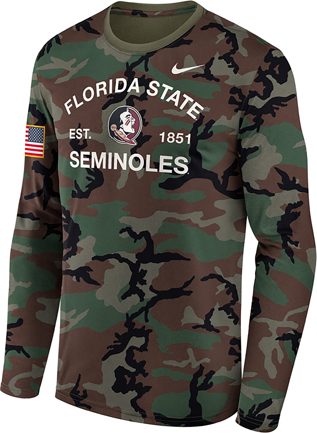 Nike Florida State Seminoles 2025 Military Appreciation Legend Dri-FIT Long Sleeve T-Shirt - view number 2