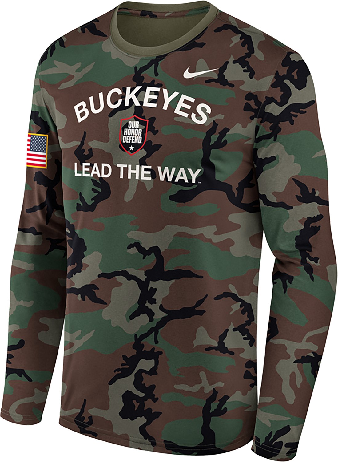 Nike Ohio State Buckeyes 2025 Military Appreciation Legend Dri-FIT Long Sleeve T-Shirt - view number 2