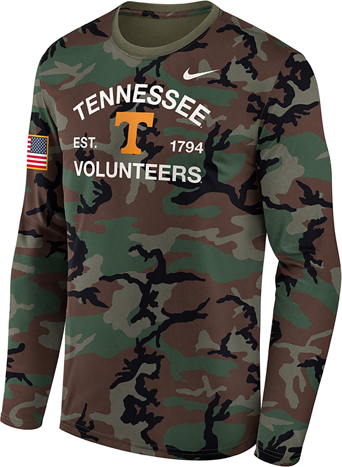 Nike Tennessee Volunteers 2025 Military Appreciation Legend Dri-FIT Long Sleeve T-Shirt - view number 2