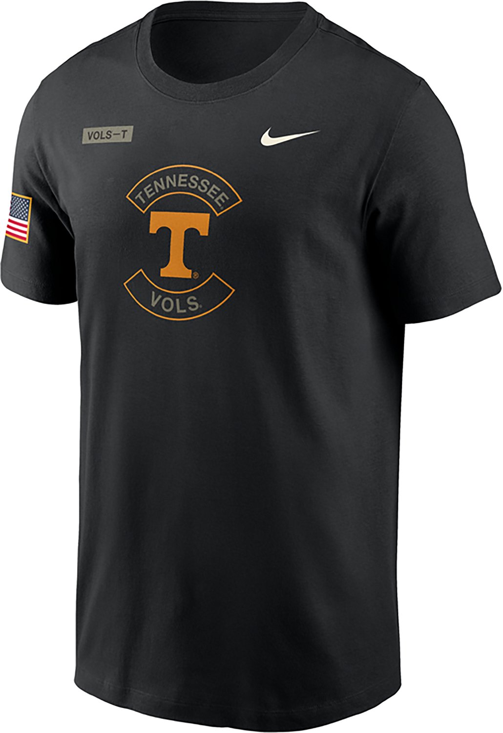 NUT TENN BLACK NCAA NIK 2025 MILITARY APPRECIATION DRI-FIT COTTON SS TEE TEEMENSCR - view number 2