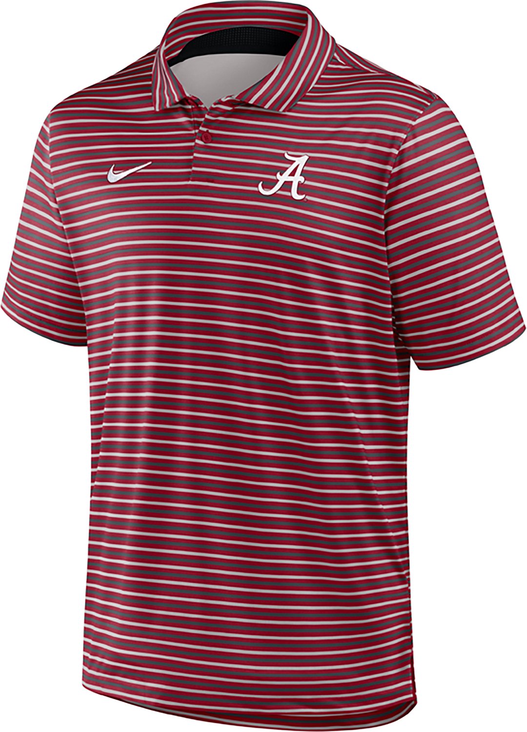 Nike Men's University of Alabama Dri-FIT Stripe Tour Polo Shirt - view number 2