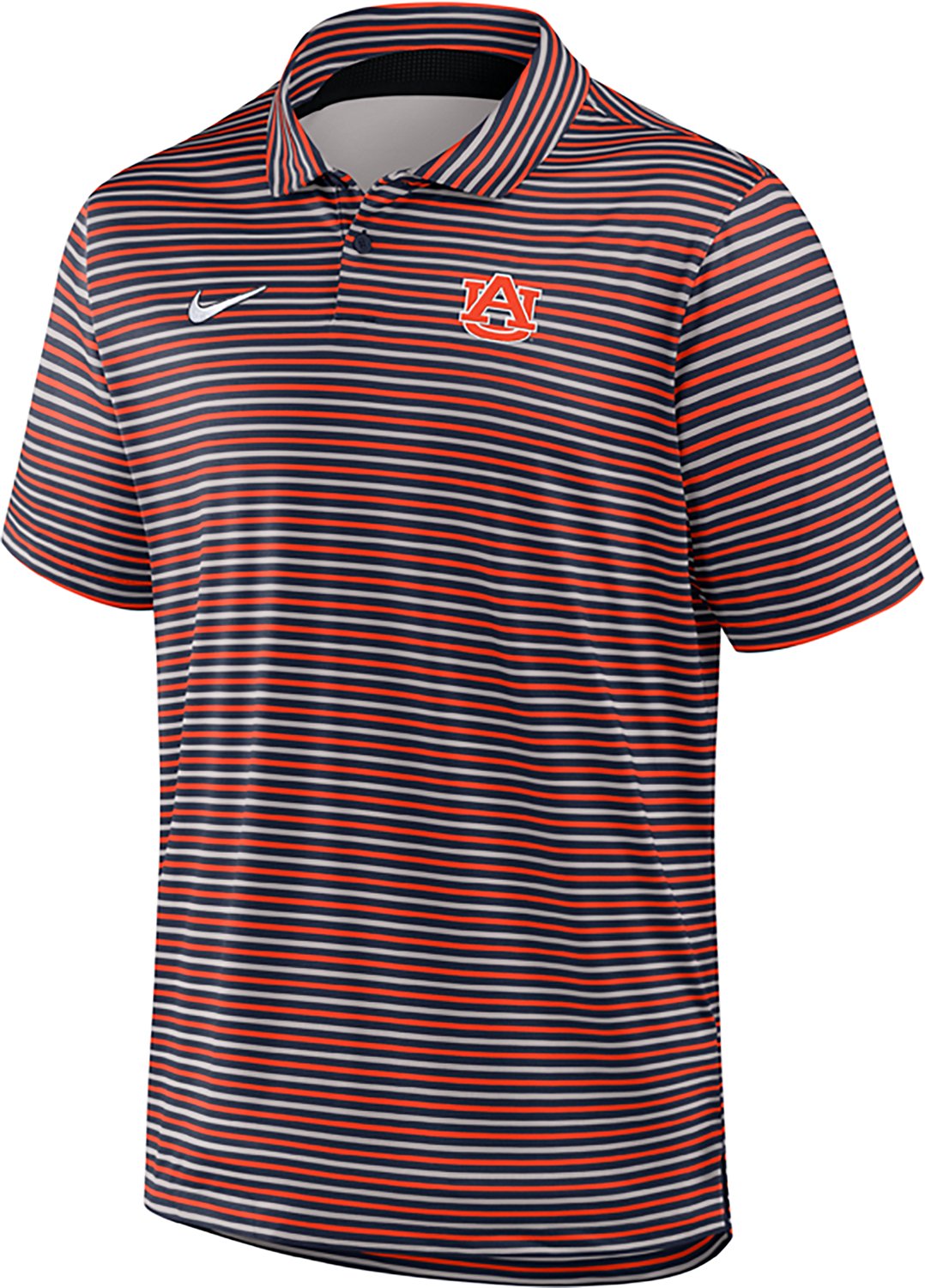 Nike Men's Auburn University Dri-FIT Stripe Tour Polo Shirt - view number 2