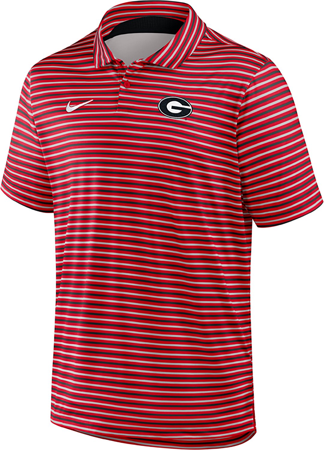 Nike Men's University of Georgia Dri-FIT Stripe Tour Polo Shirt - view number 2
