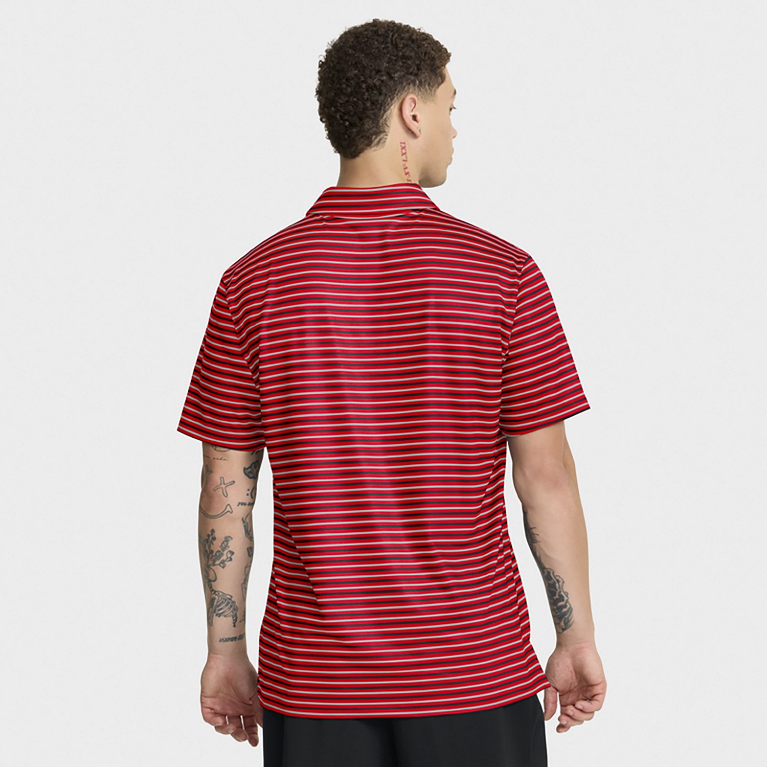 Nike Men's Ohio State University Dri-FIT Stripe Tour Polo Shirt - view number 3