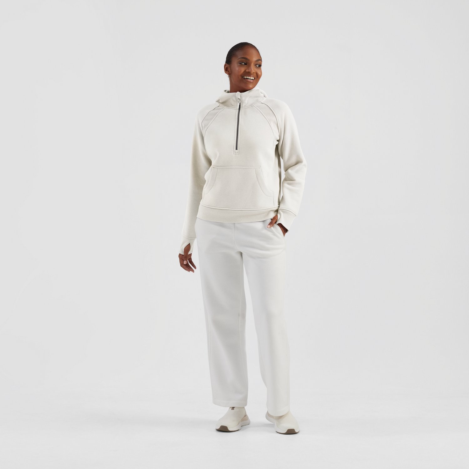 Freely Women's Hilary Mixed Rib Cozy 1/2-Zip Hoodie - view number 2