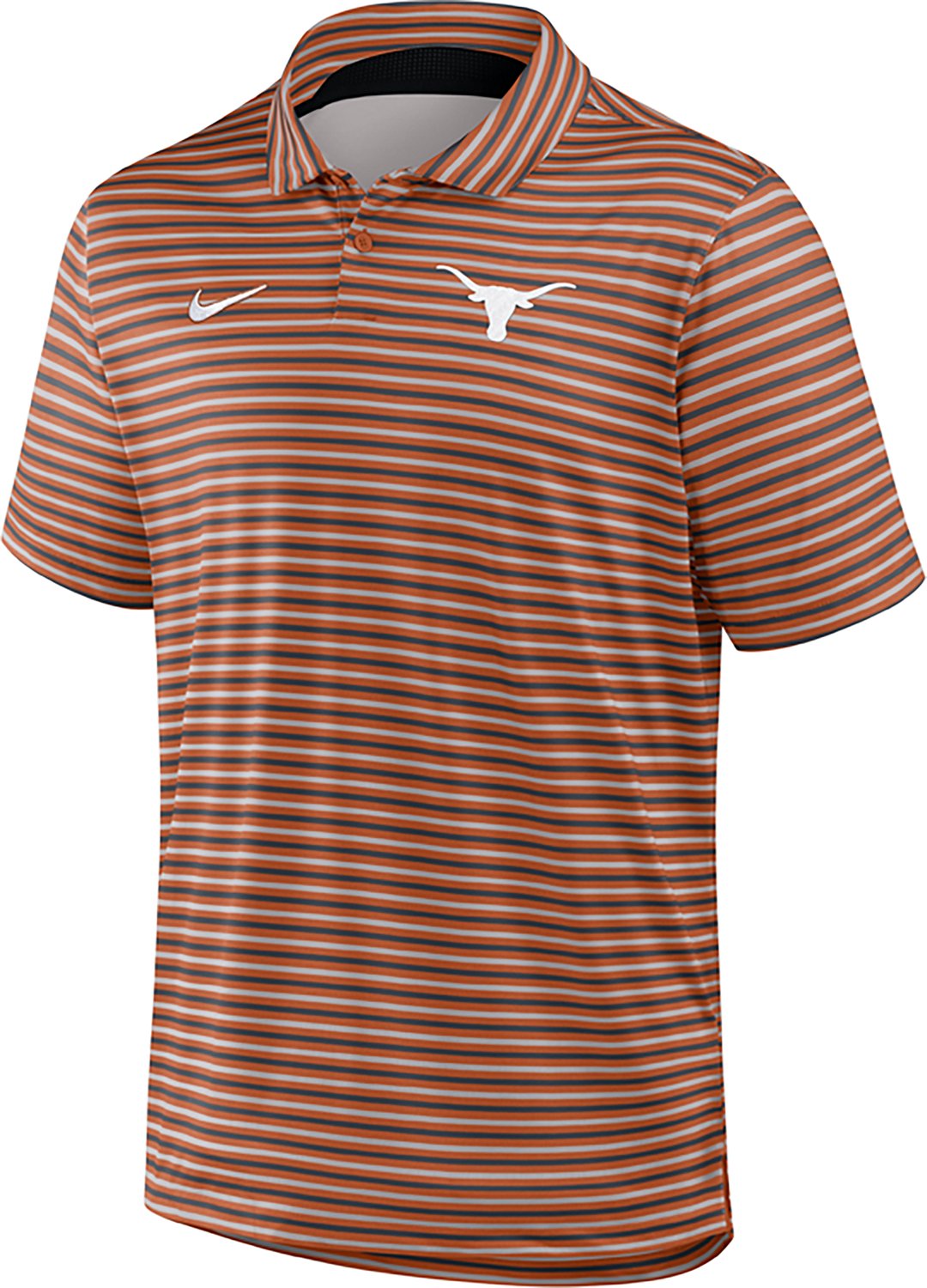 Nike Men's University of Texas Dri-FIT Stripe Tour Polo Shirt - view number 2