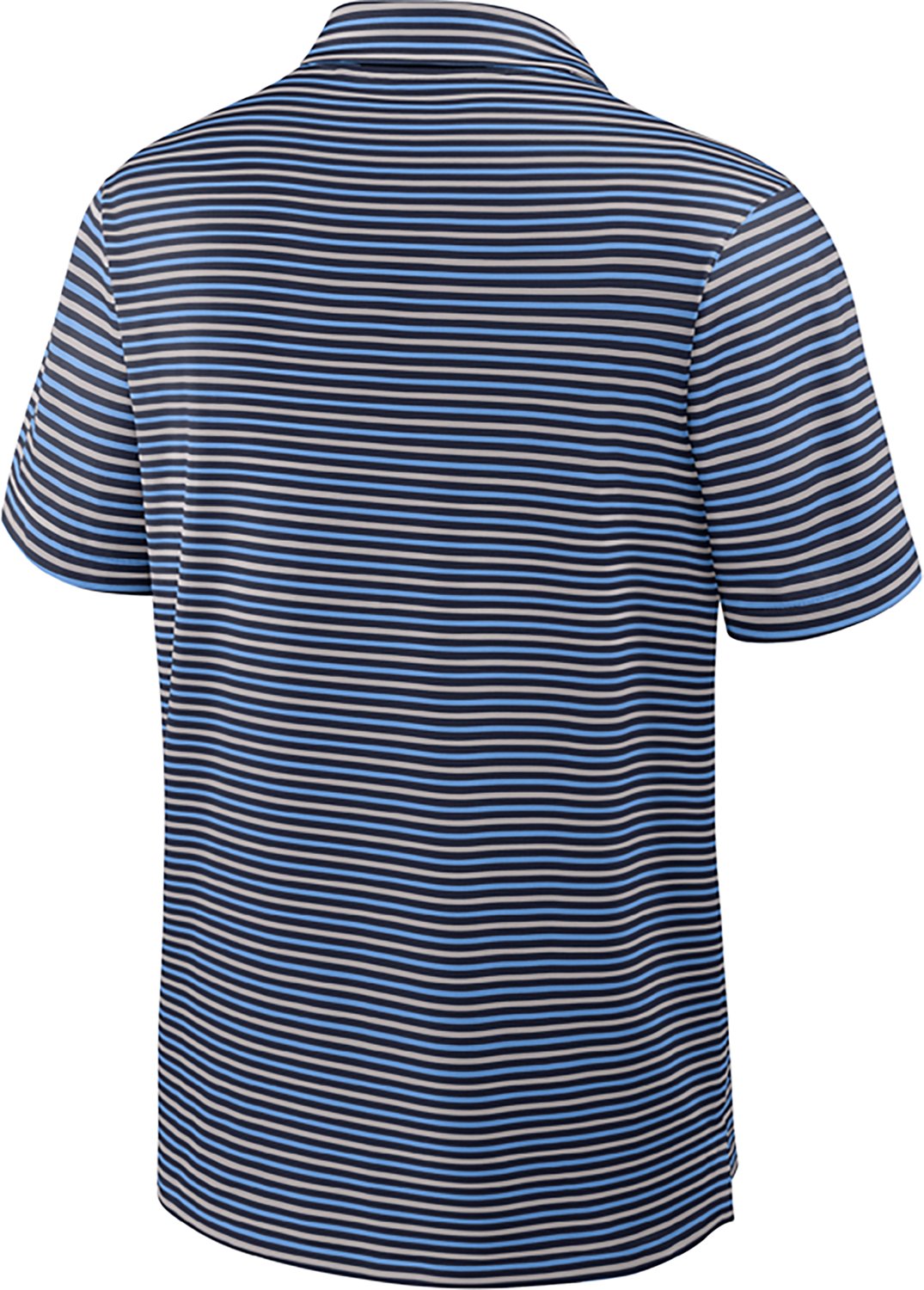 Jordan Men's University of North Carolina Dri-FIT Stripe Tour Polo Shirt - view number 3