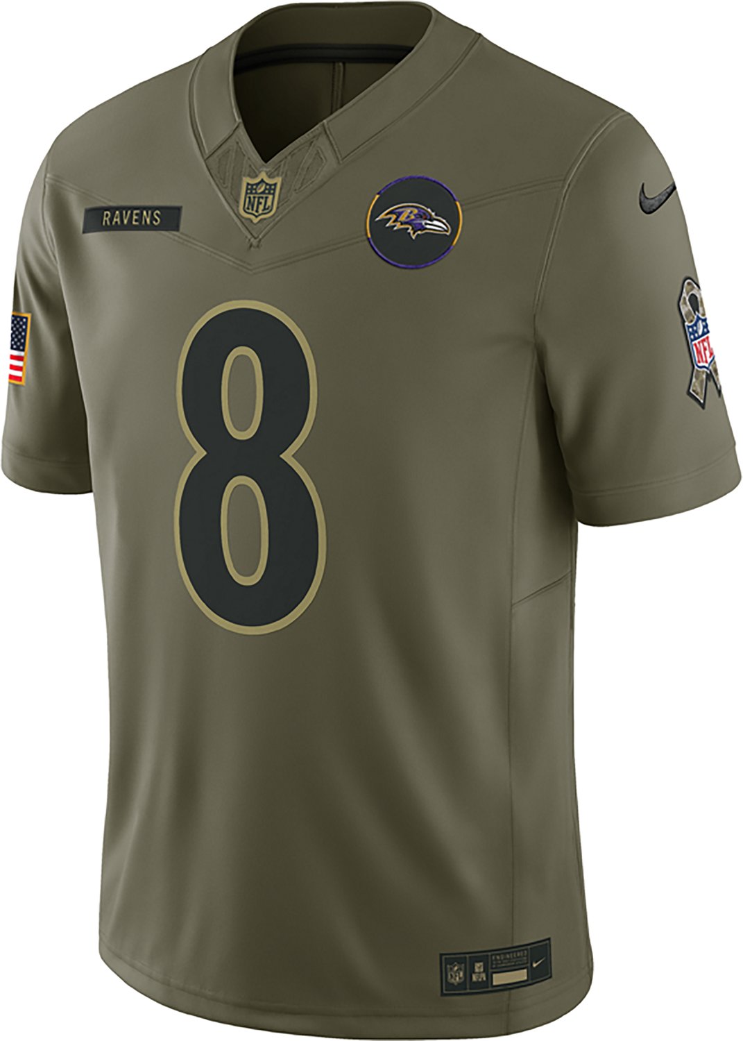 Nike Men's Ravens Lamar Jackson Salute to Service Jersey - view number 2