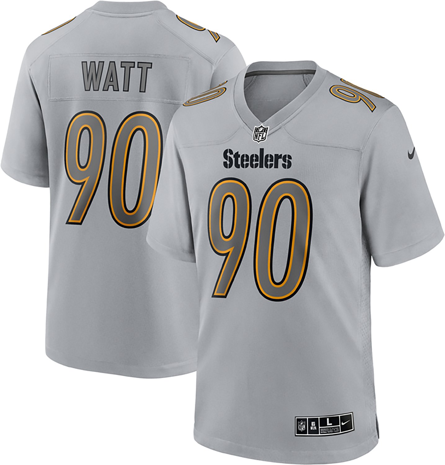 Nike Men's Pittsburgh Steelers T.J. Watt Atmosphere Name & Number Jersey - view number 1