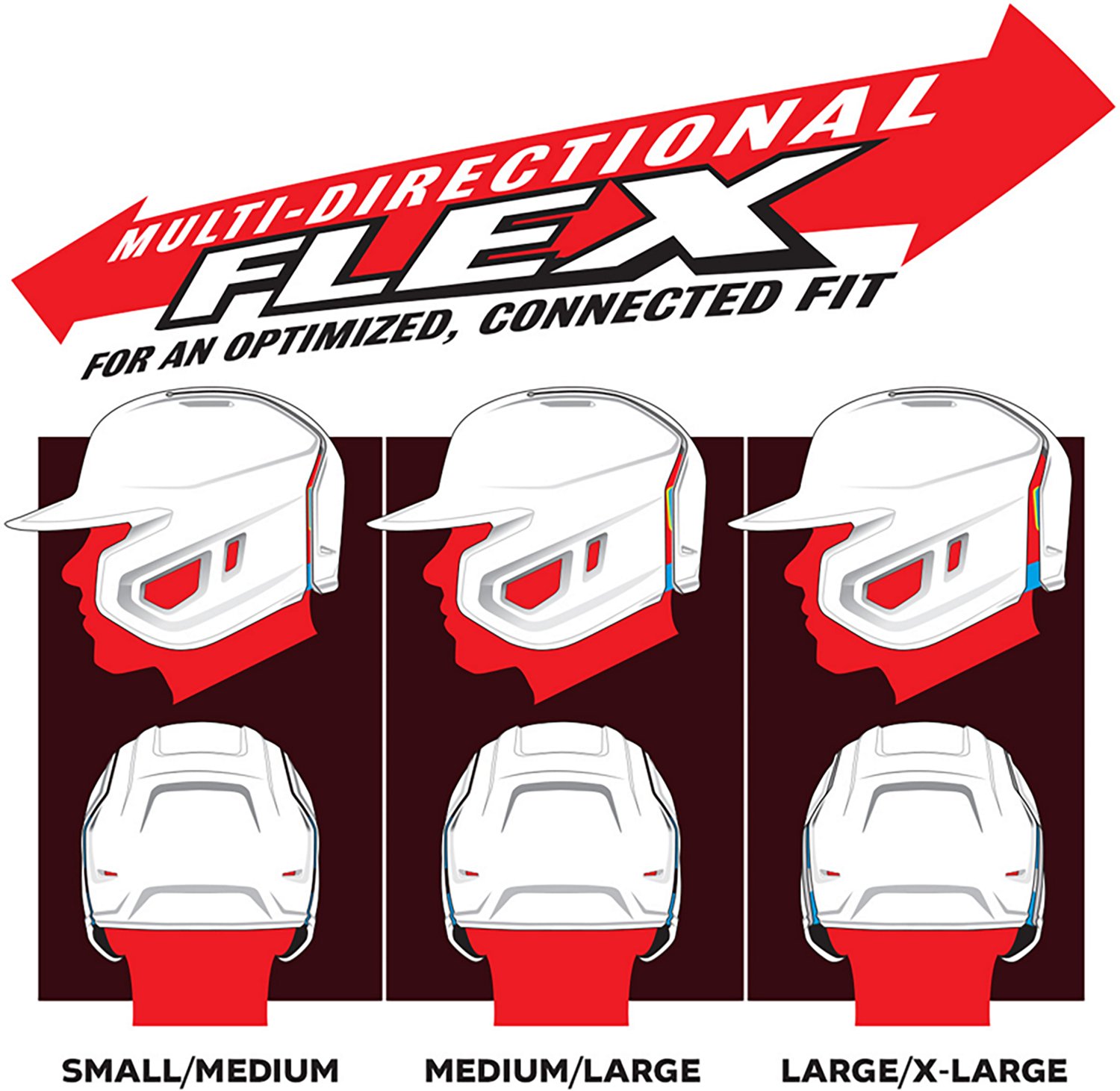 Rawlings Boys' Mach Fit Helmet with Reversible Jaw Guard - view number 5