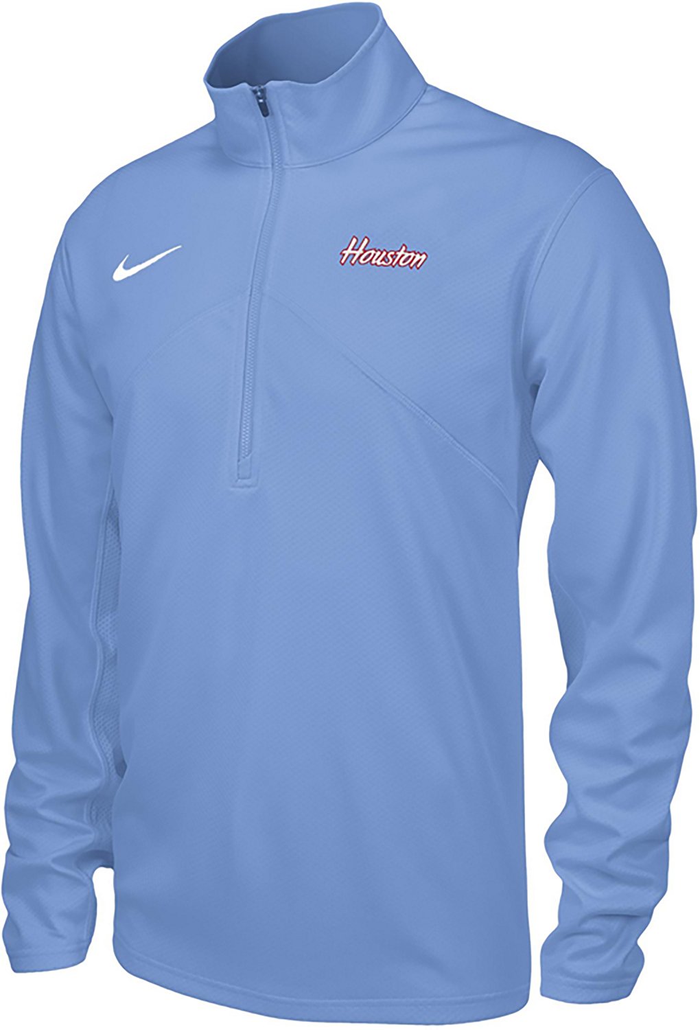 Nike Men’s University of Houston Blue Out Dri-FIT Training 1/4 Zip Long Sleeve Top