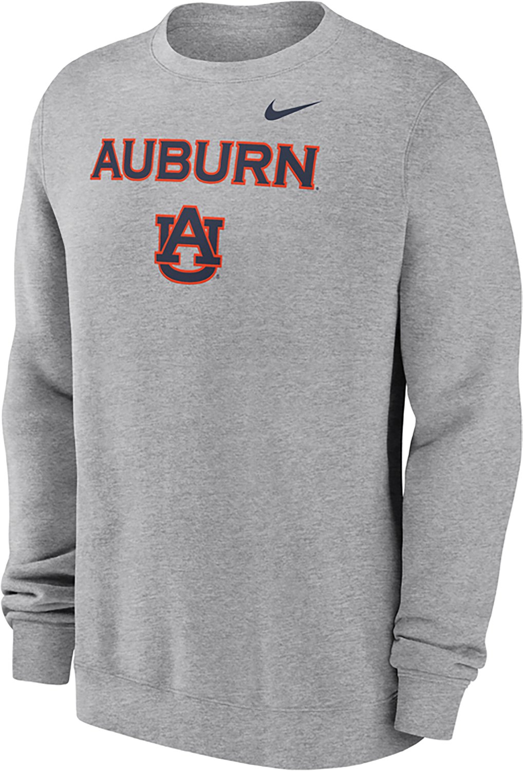 Nike Men's University of Auburn Tigers Primary Logo Stack Long Sleeve Crew - view number 2