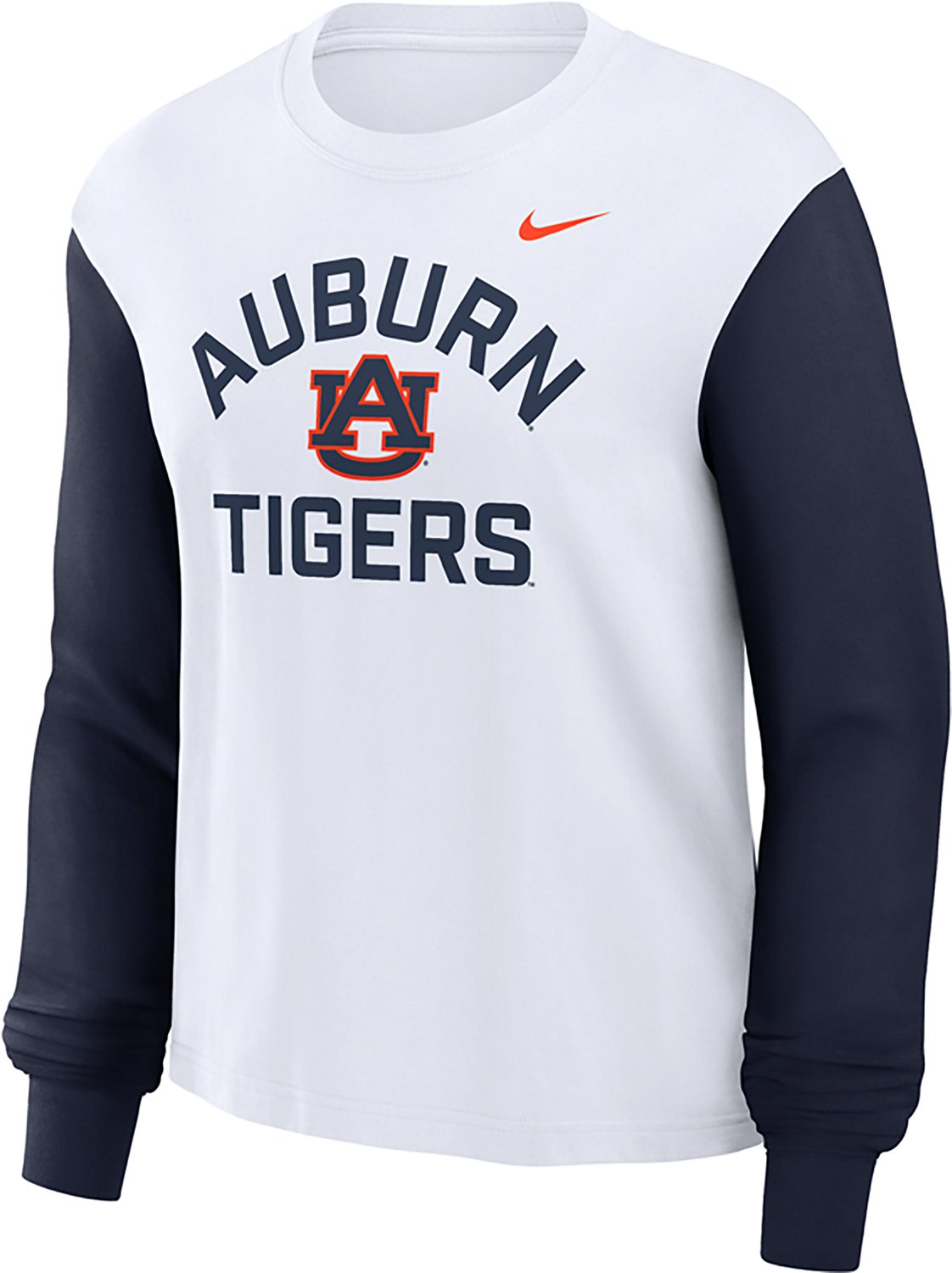 Nike Women's Auburn University Tigers School Arch Boxy Long Sleeve Graphic T-shirt - view number 2